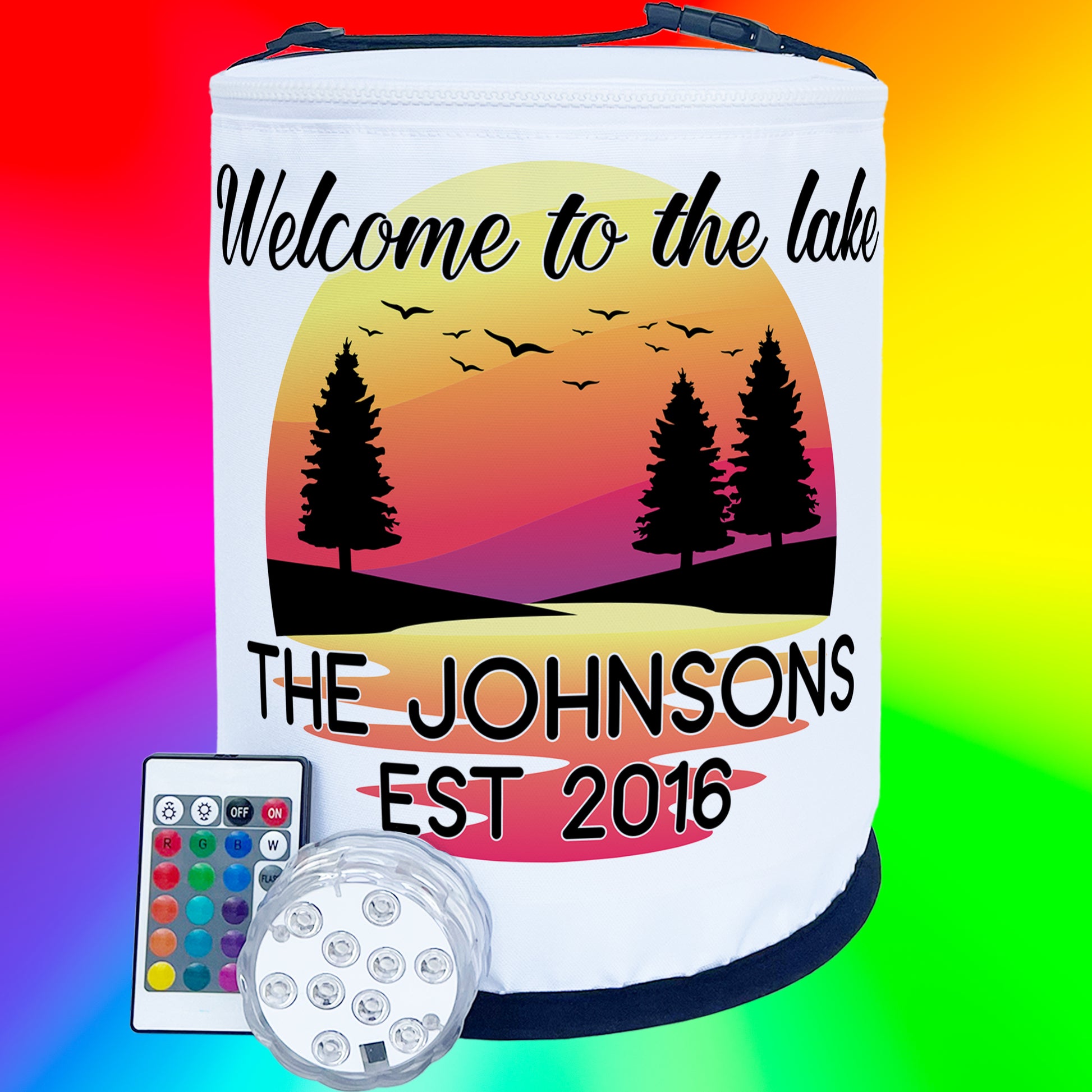 Welcome to the Lake Color Changing LED Lantern