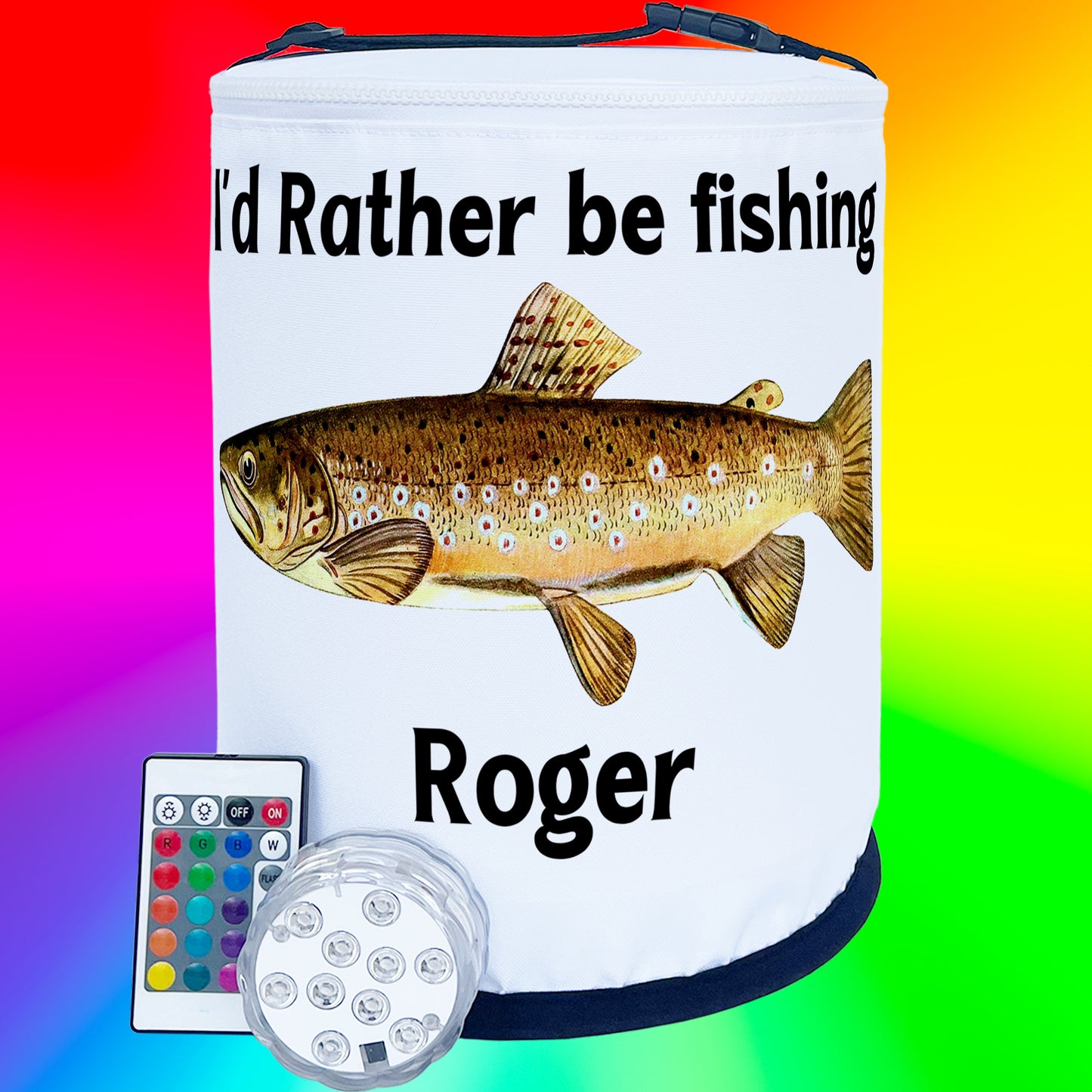 Rainbow or Brown Trout Color Changing LED Lantern