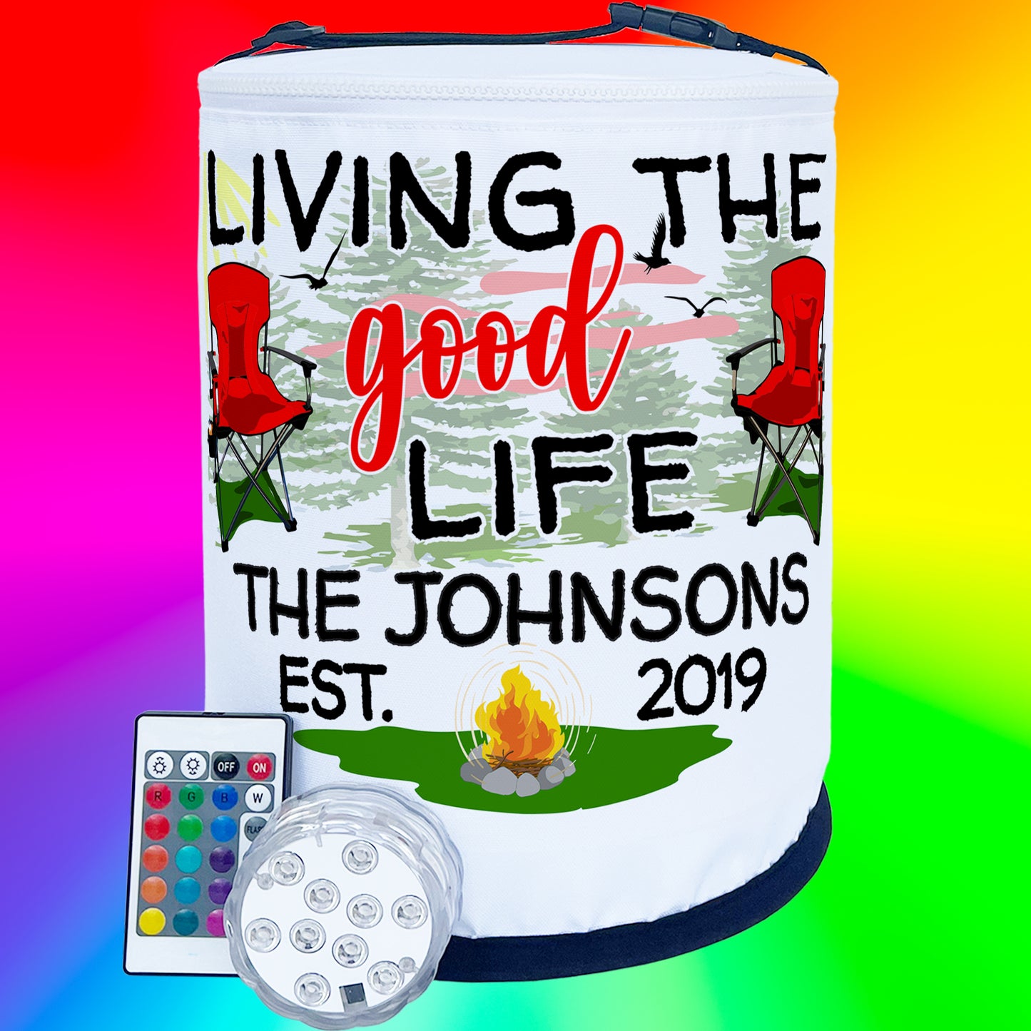 Living the Good Life Personalized Color Changing LED Party Lantern