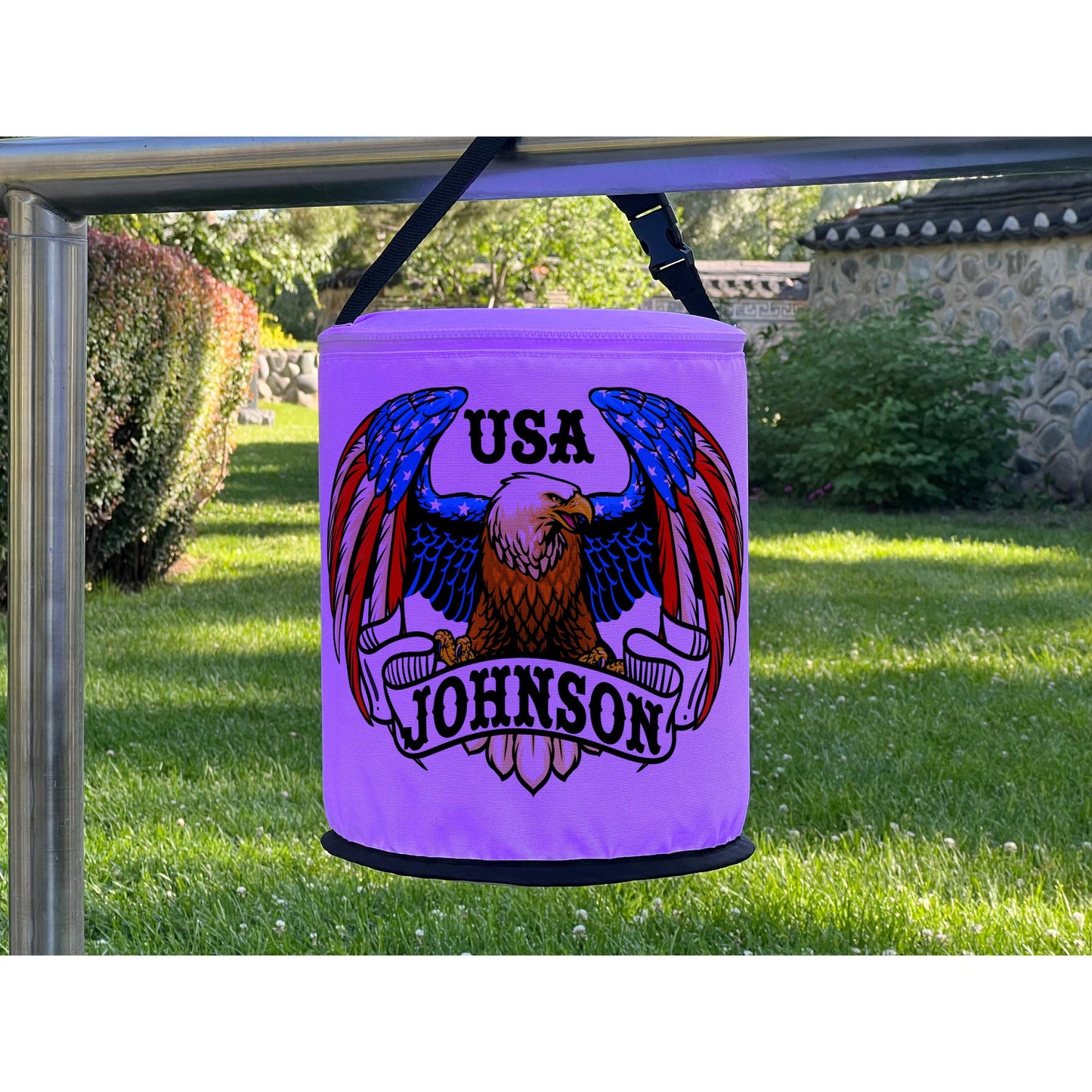 US Flag Bald Eagle - USA LED Lantern