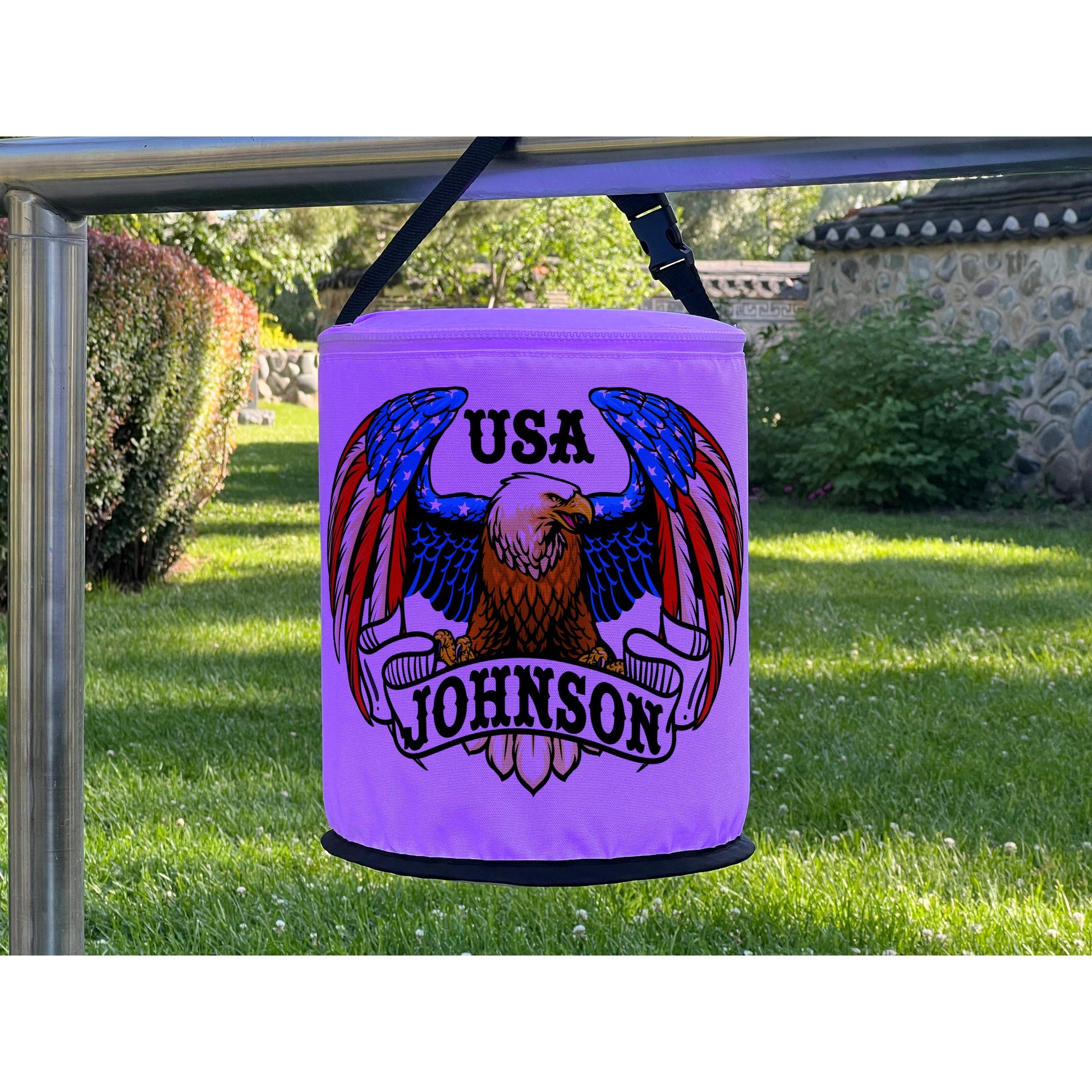 US Flag Bald Eagle - USA LED Lantern