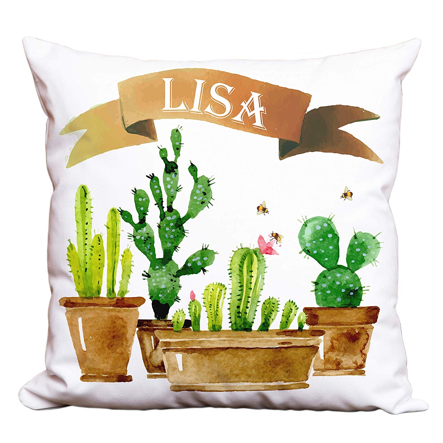 Cactus Personalized Decorative Pillow