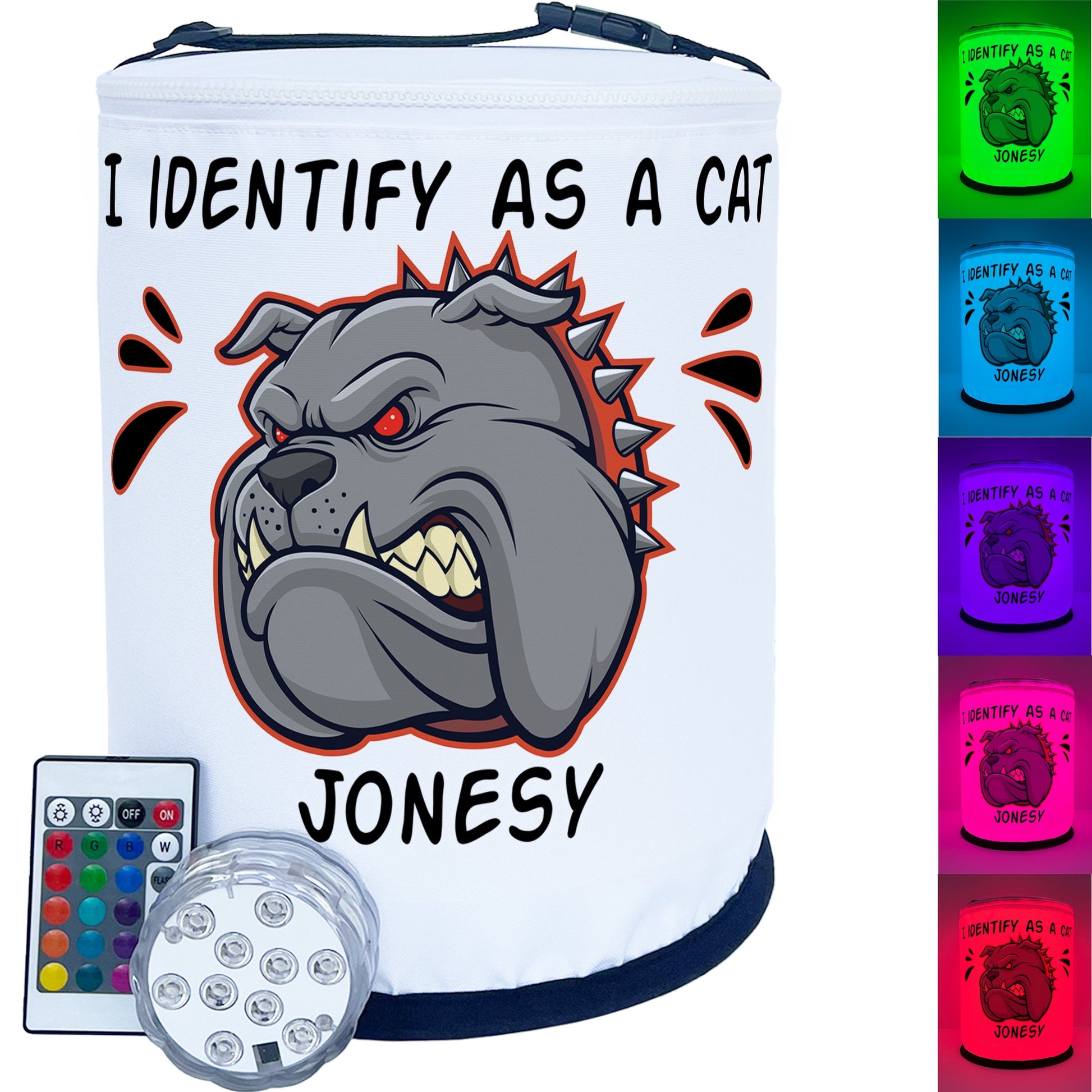 Customized Bull Dog Color Changing LED Lantern