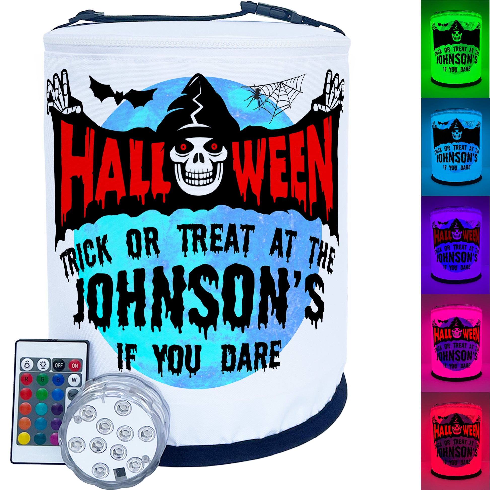 Trick or Treat at Our House If You Dare Halloween LED Lantern