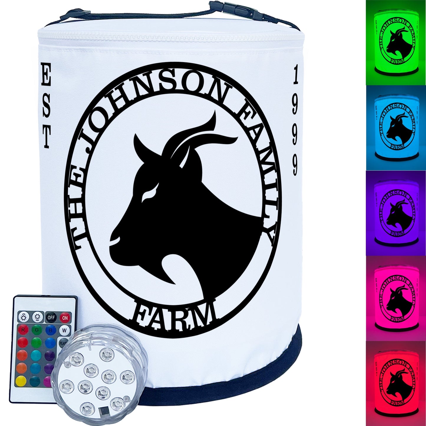 GOAT Silhouette Design Personalized Color Changing LED Lantern