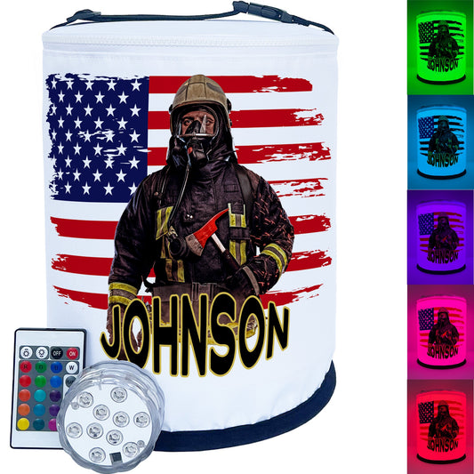 Firefighter Color Changing LED Decoration