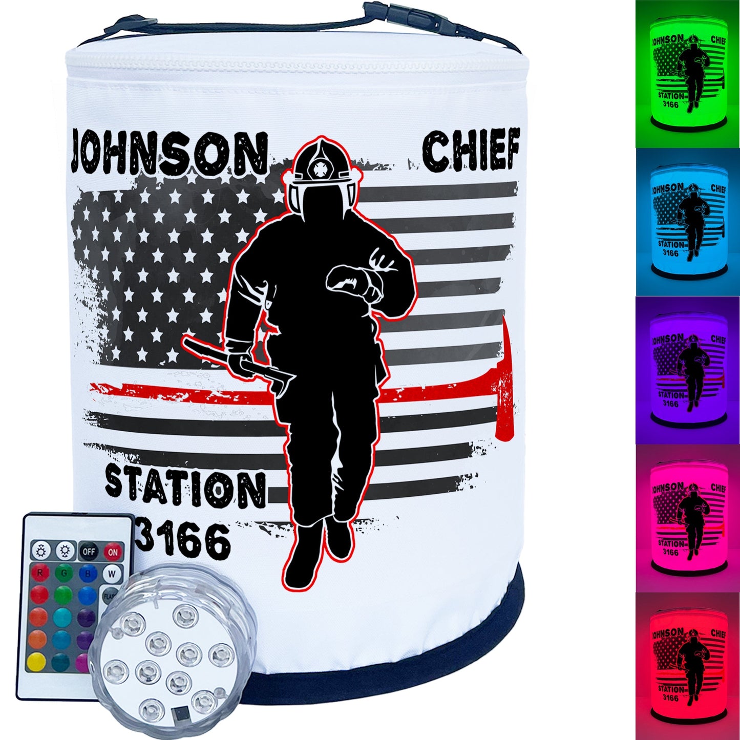 Thin Red Line Firefighter LED Lantern