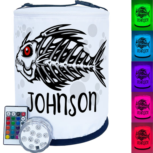 Fish Skeleton Color Changing LED Halloween Party Lantern