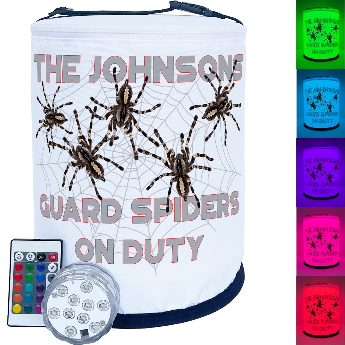 Guard Spiders On Duty LED Halloween Decoration