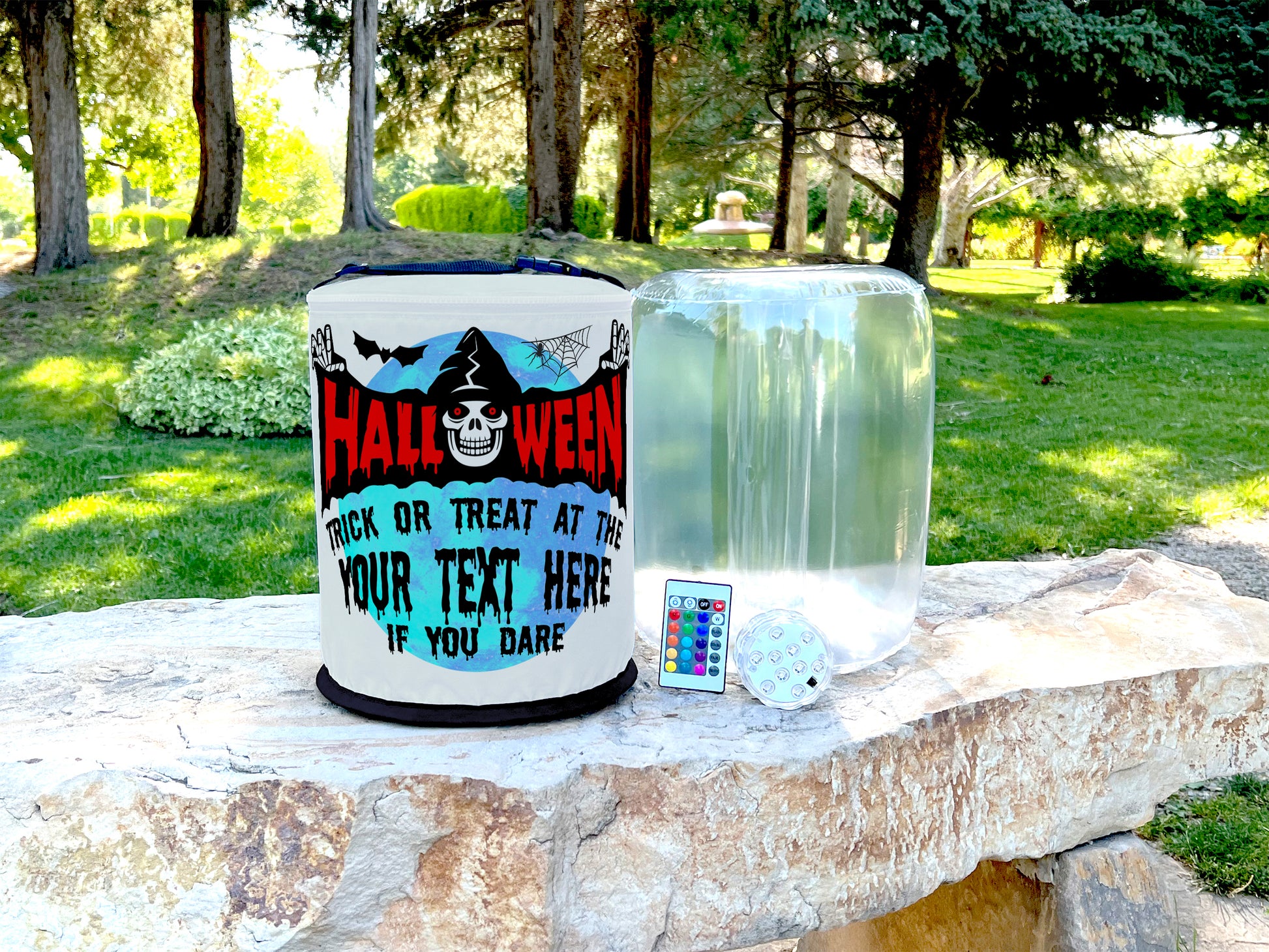 Trick or Treat at Our House If You Dare Halloween LED Lantern