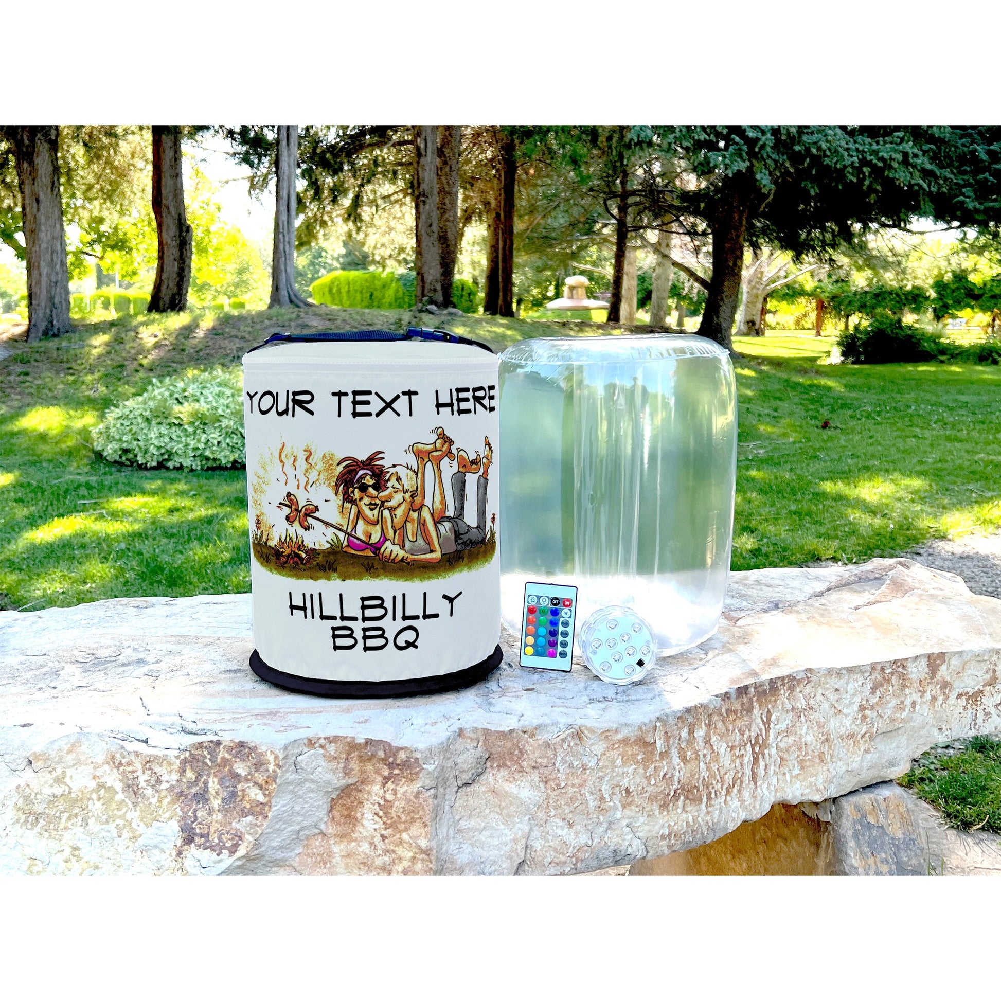 Hillbilly BBQ, Personalized Color Changing LED Party Lantern