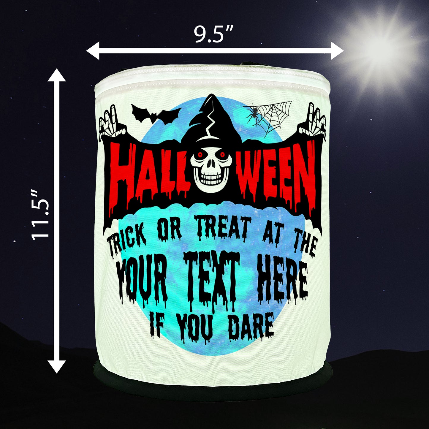 Trick or Treat at Our House If You Dare Halloween LED Lantern