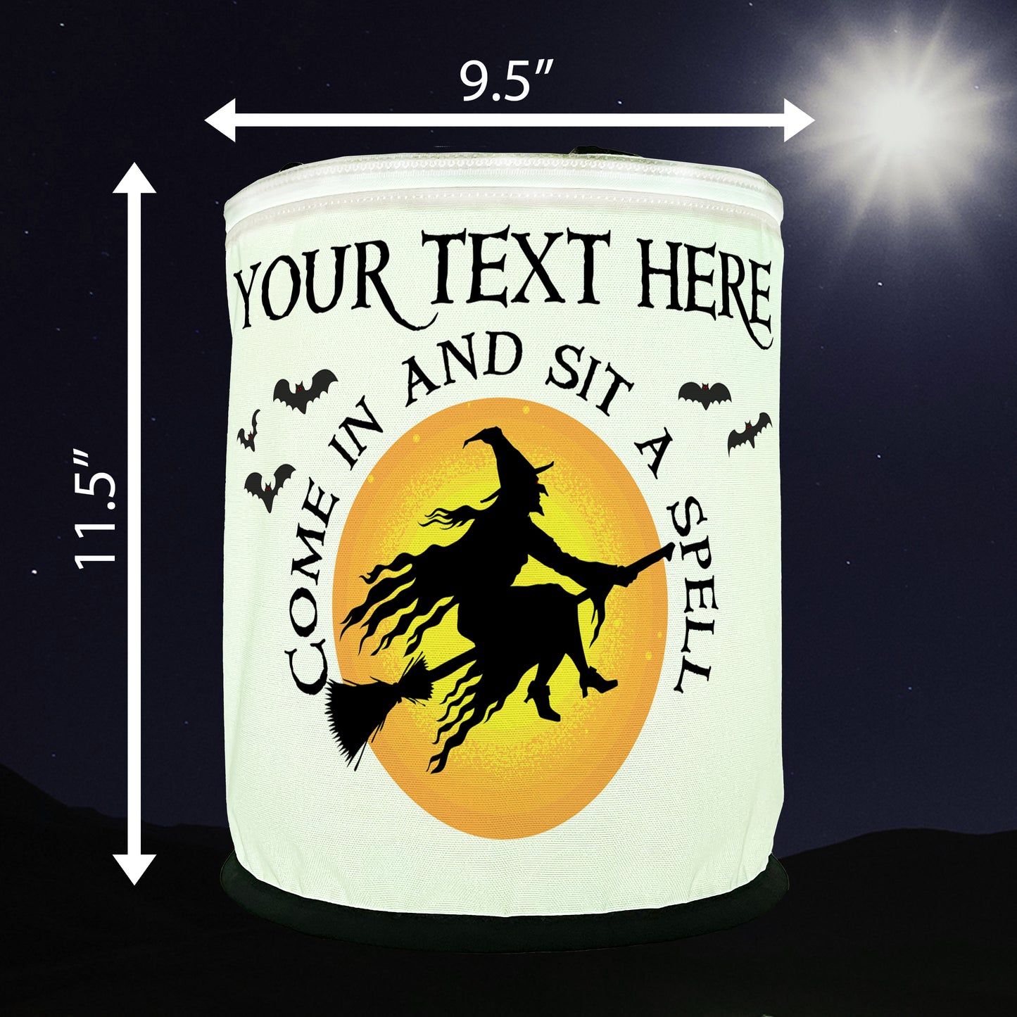 Come in and Sit a Spell, Witch Halloween LED Lantern