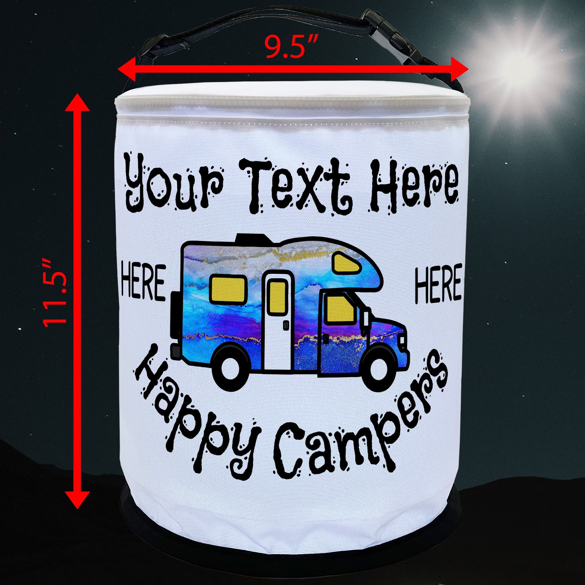 Happy Campers Personalized Color Changing LED Camping Lantern