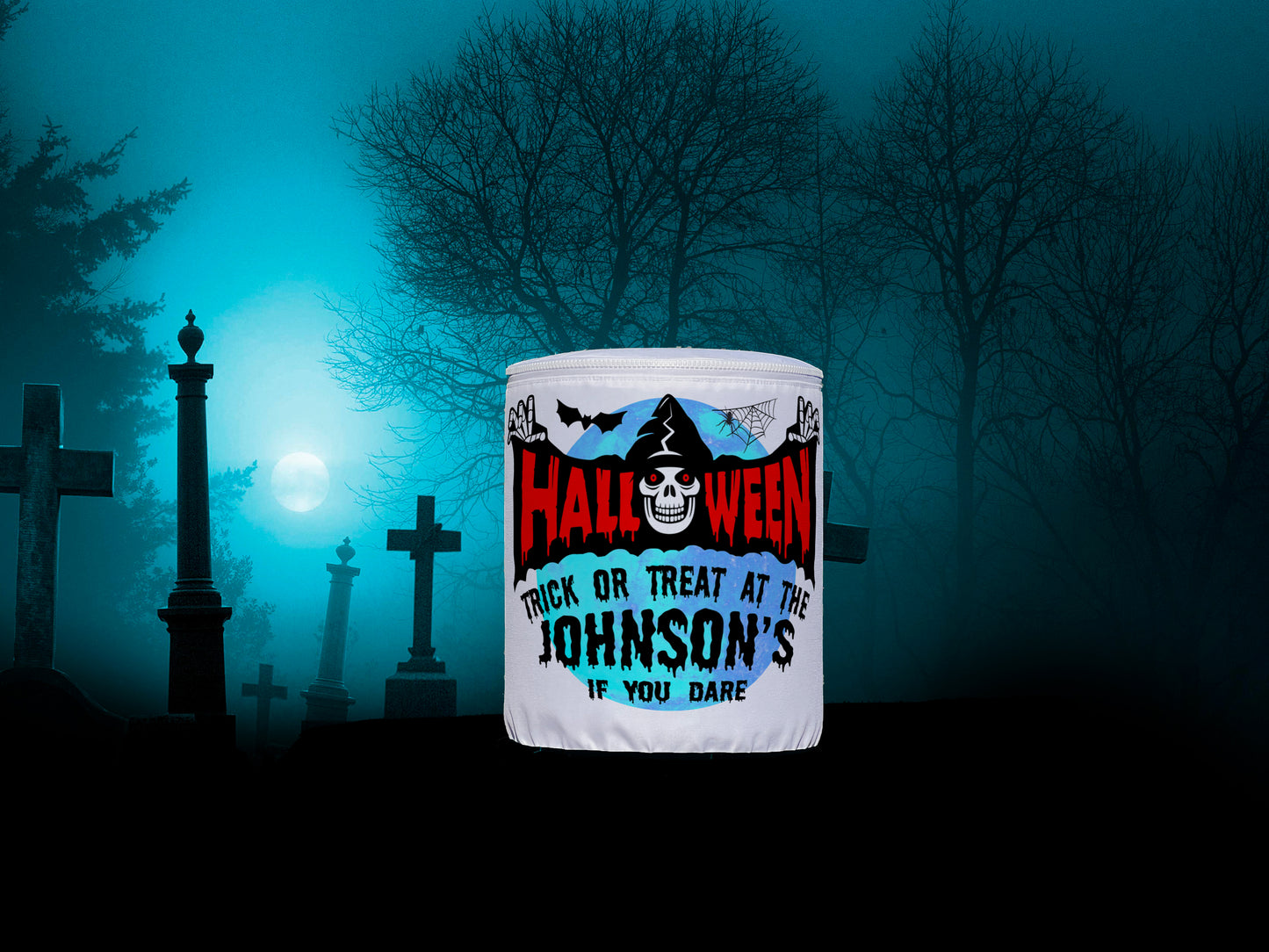 Trick or Treat at Our House If You Dare Halloween LED Lantern