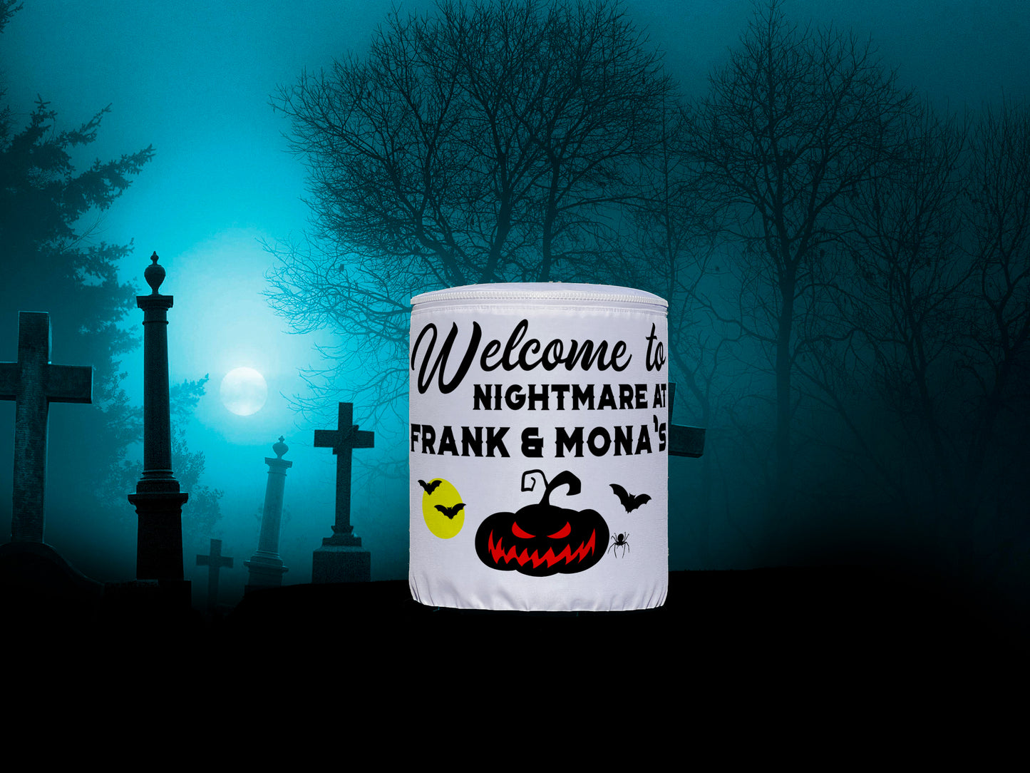 Welcome to Nightmare at Our House Halloween LED Lantern