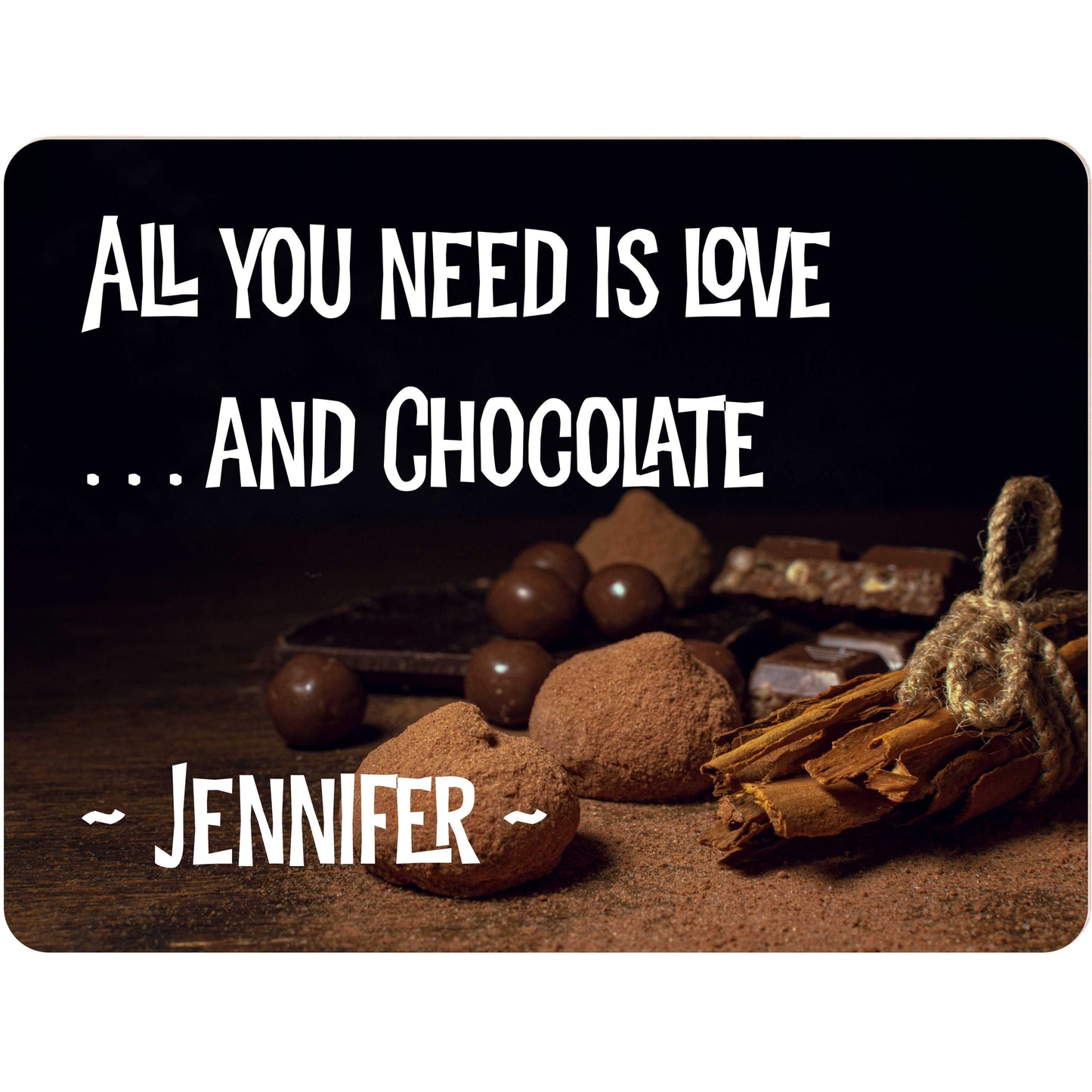 Personalized Aluminum Sign with Dessert Graphics