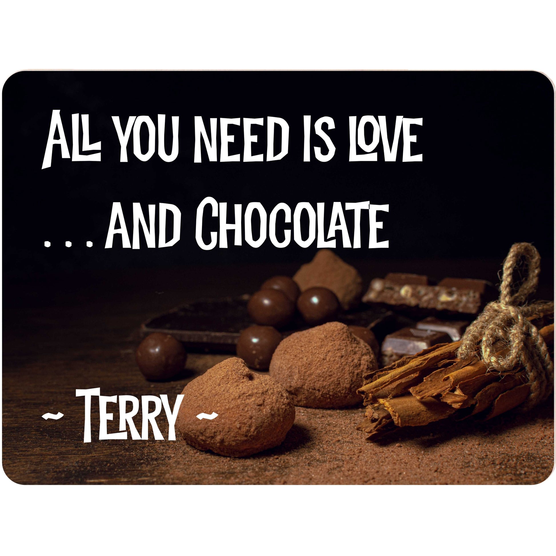 Personalized Aluminum Sign with Dessert Graphics