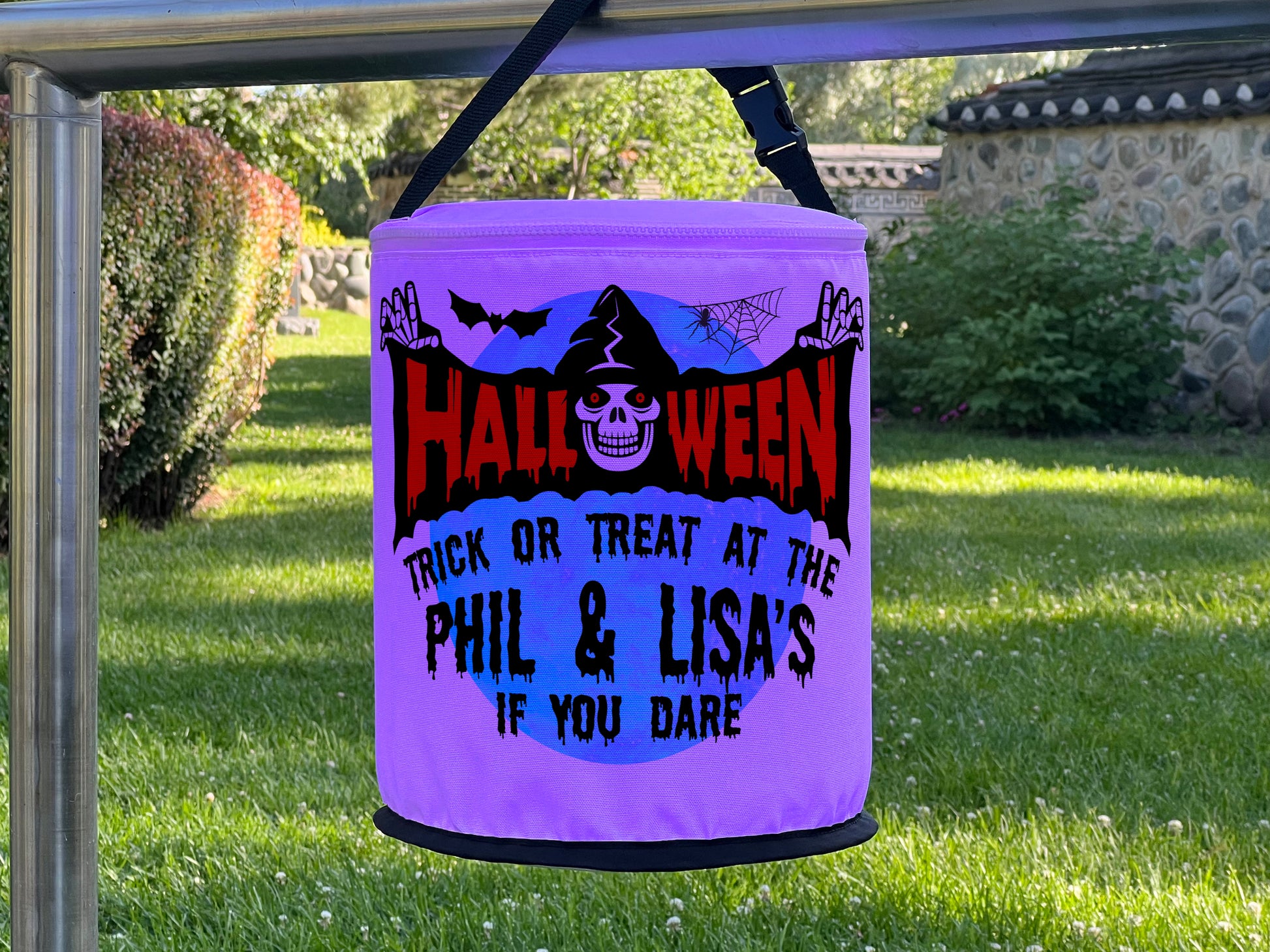 Trick or Treat at Our House If You Dare Halloween LED Lantern