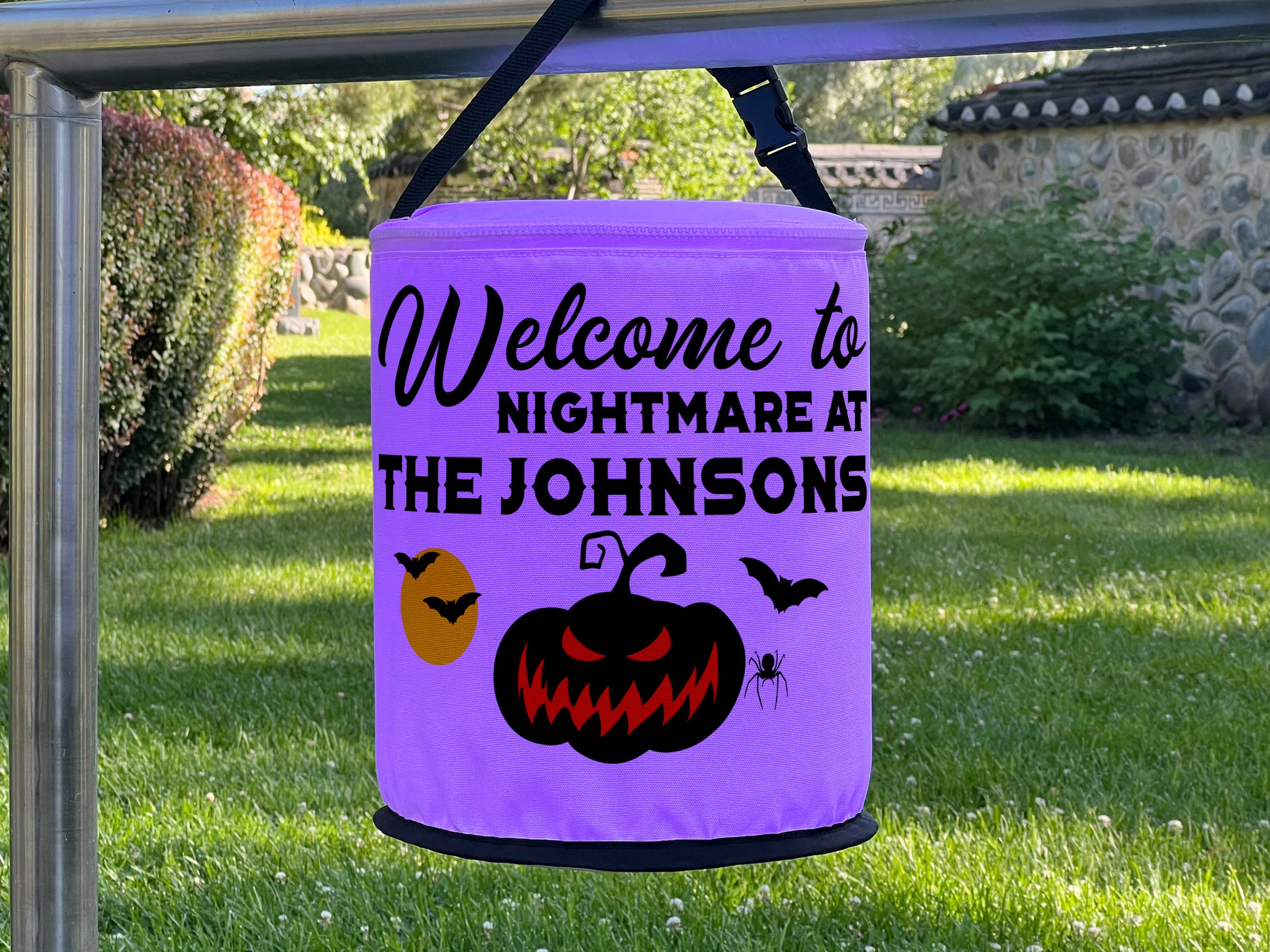 Welcome to Nightmare at Our House Halloween LED Lantern