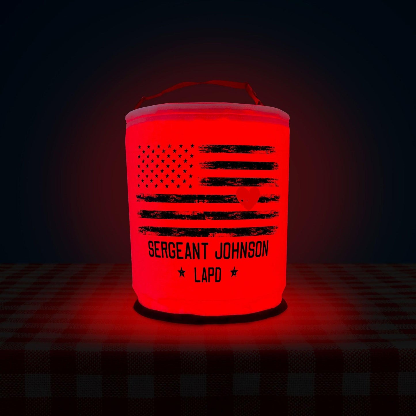 Thin Blue Line Police Officer - Indoor or Outdoor LED Party Decoration