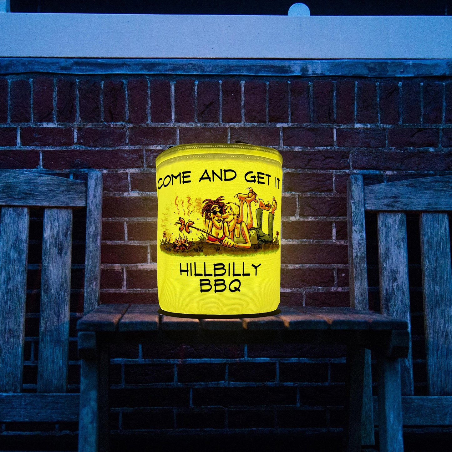 Hillbilly BBQ, Personalized Color Changing LED Party Lantern