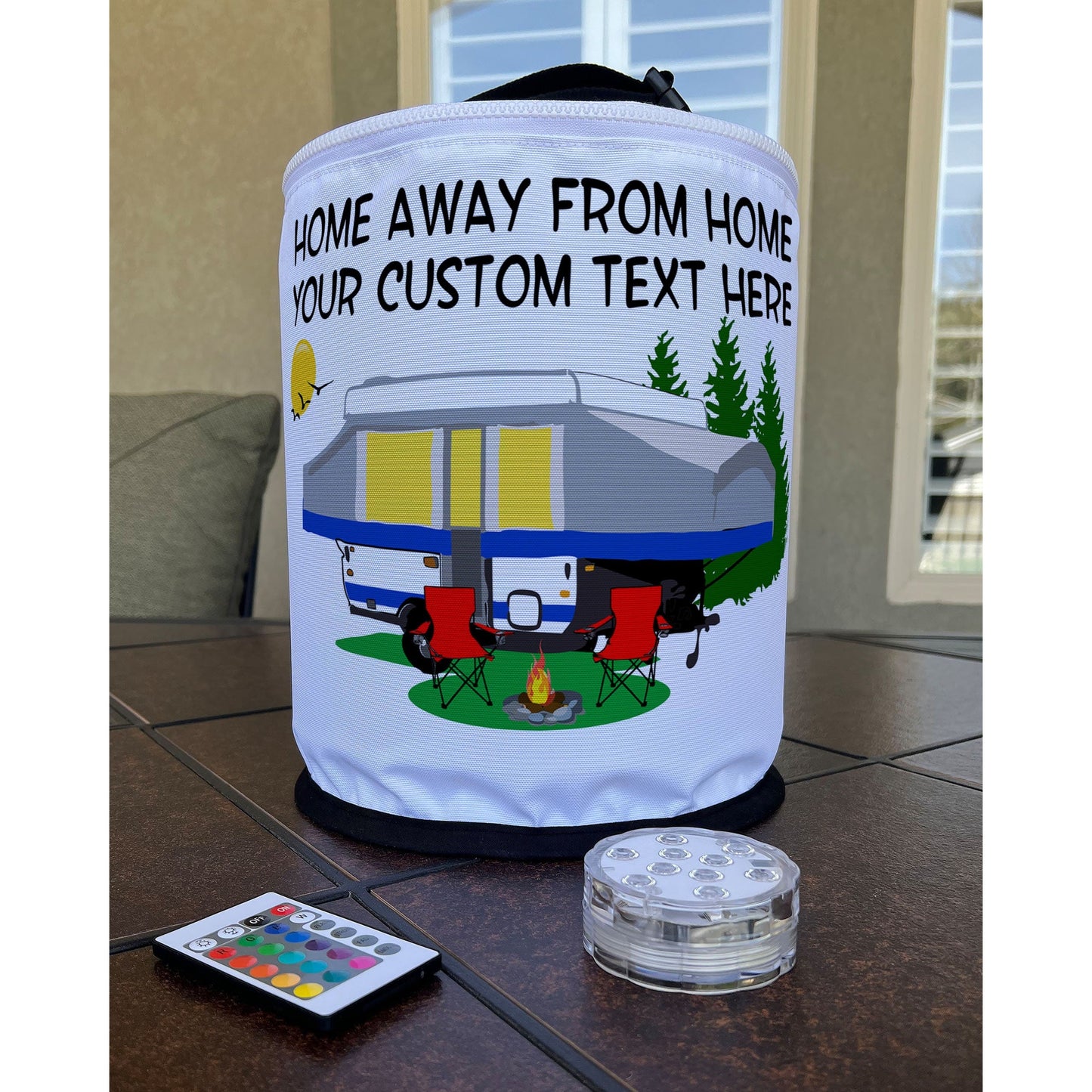 Home Away From Home, Pop-Up Tent Trailer LED Camping Lantern