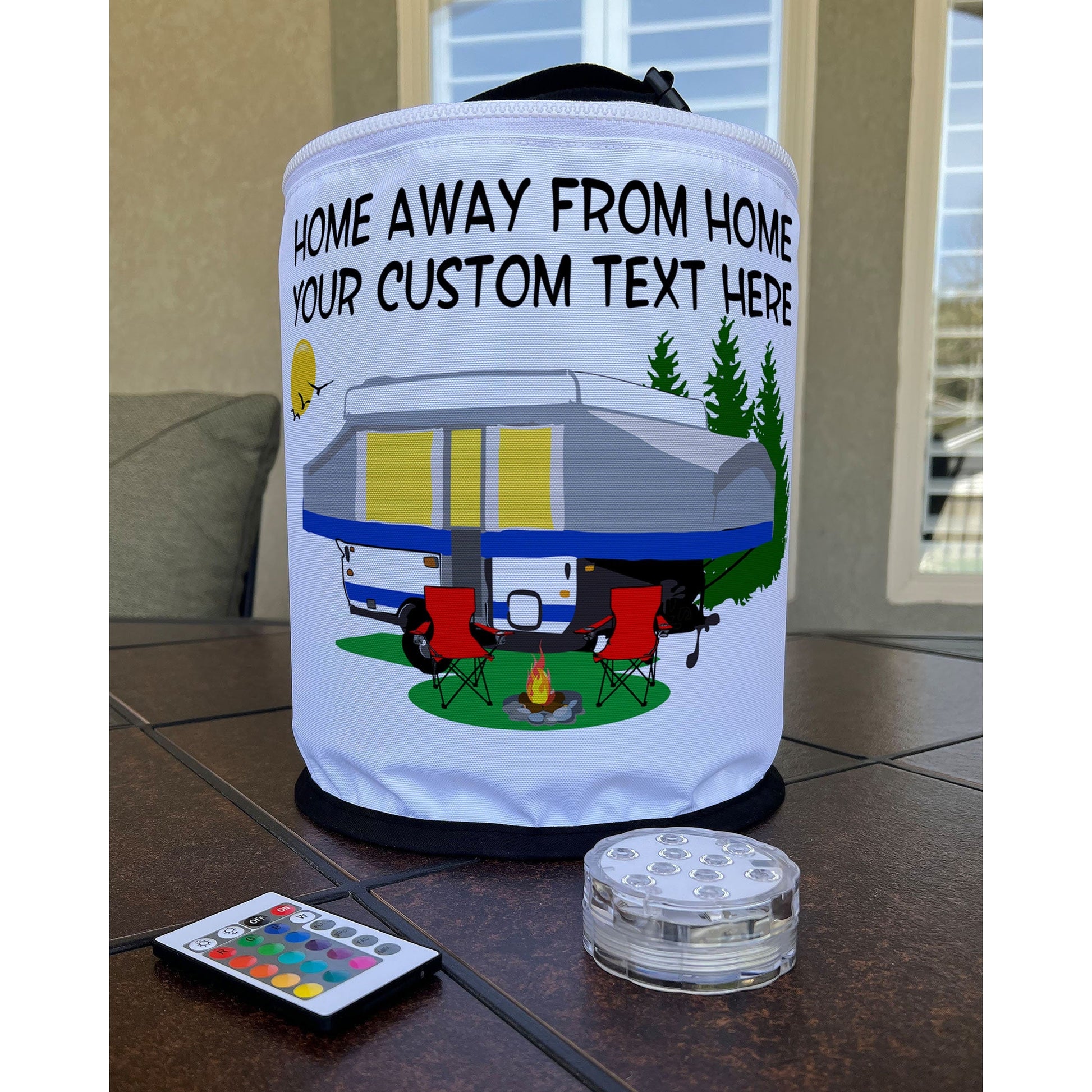 Home Away From Home, Pop-Up Tent Trailer LED Camping Lantern