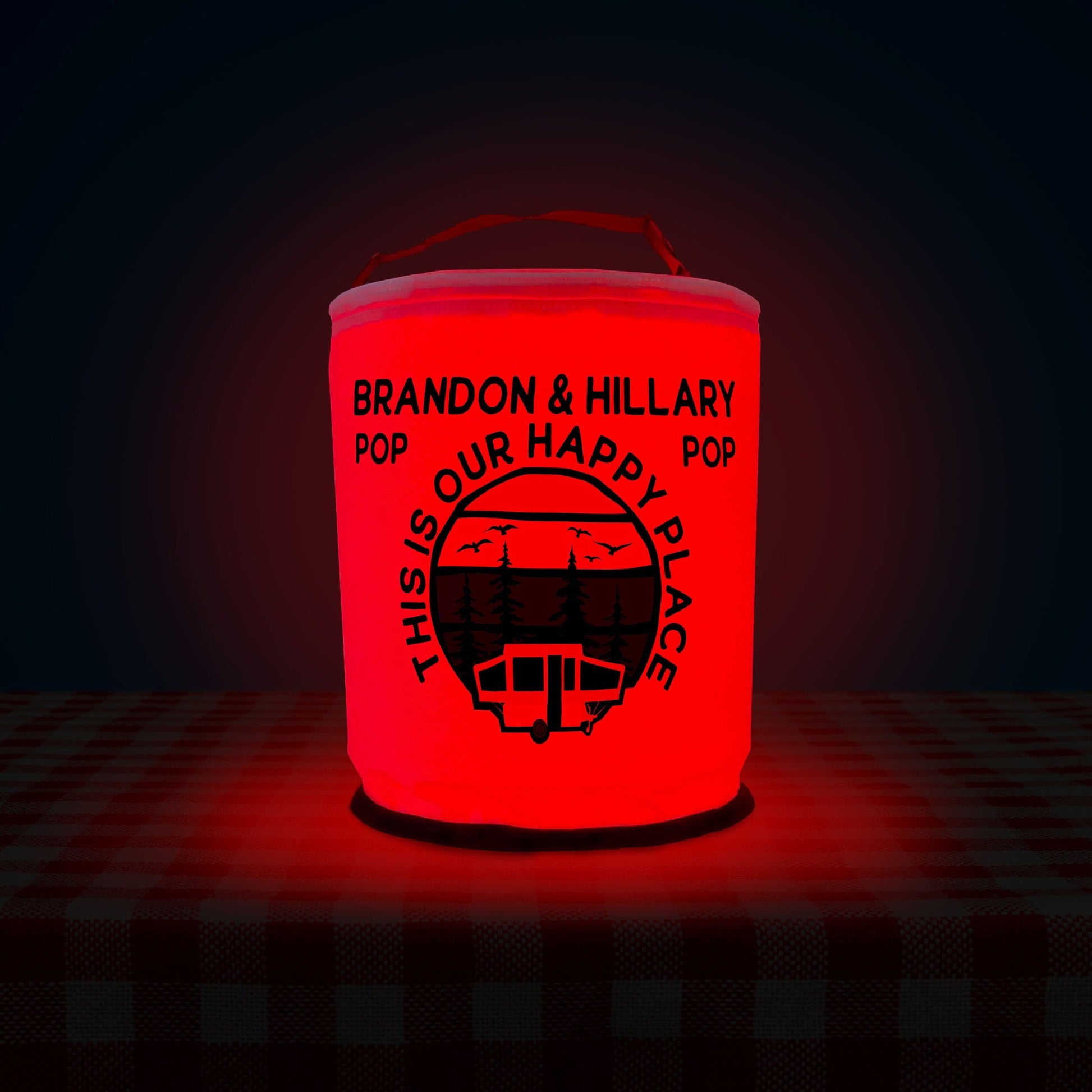 This is Our Happy Place Pop-Up Tent Trailer LED Lantern