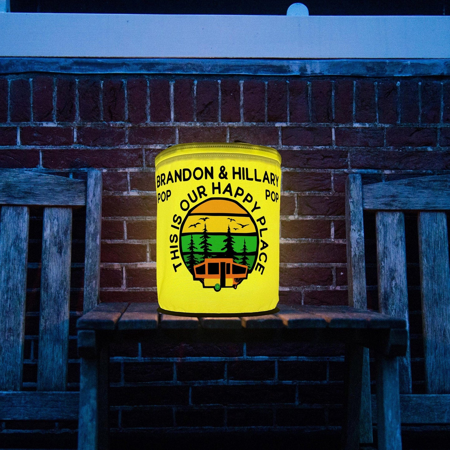 This is Our Happy Place Pop-Up Tent Trailer LED Lantern