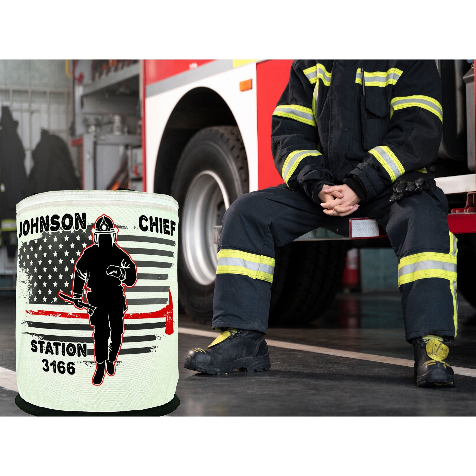 Thin Red Line Firefighter LED Lantern