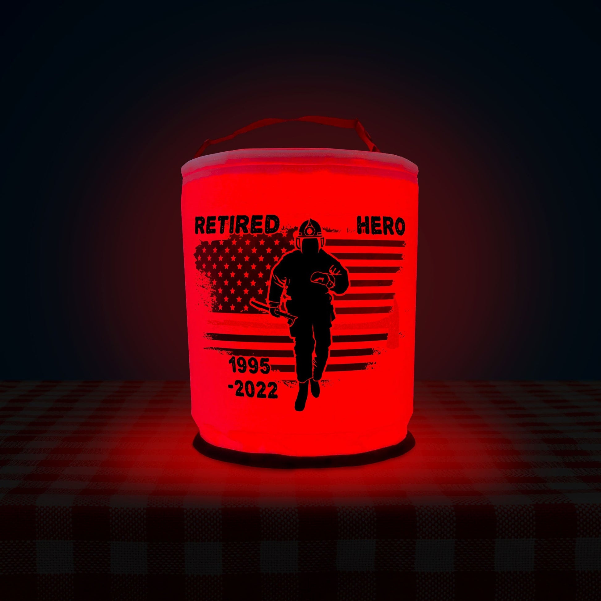 Thin Red Line Firefighter LED Lantern