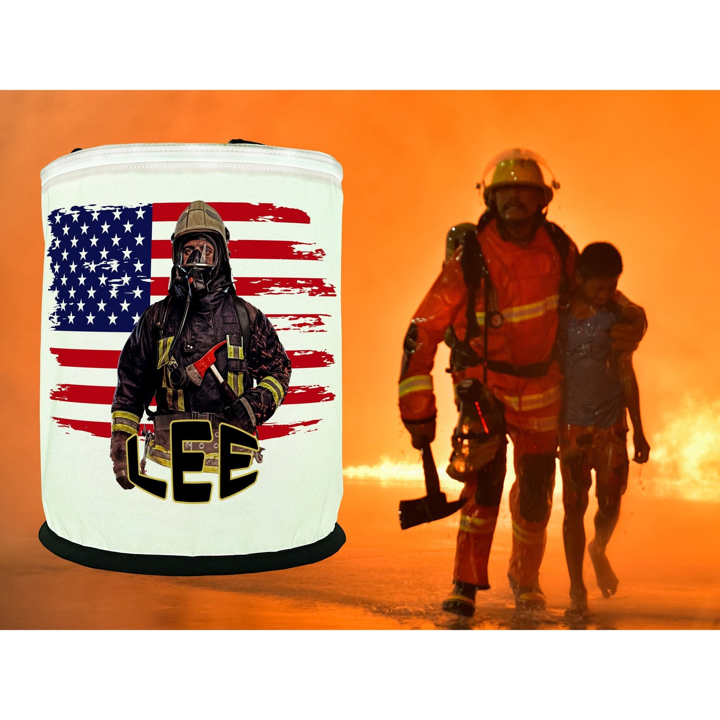 Firefighter Color Changing LED Decoration