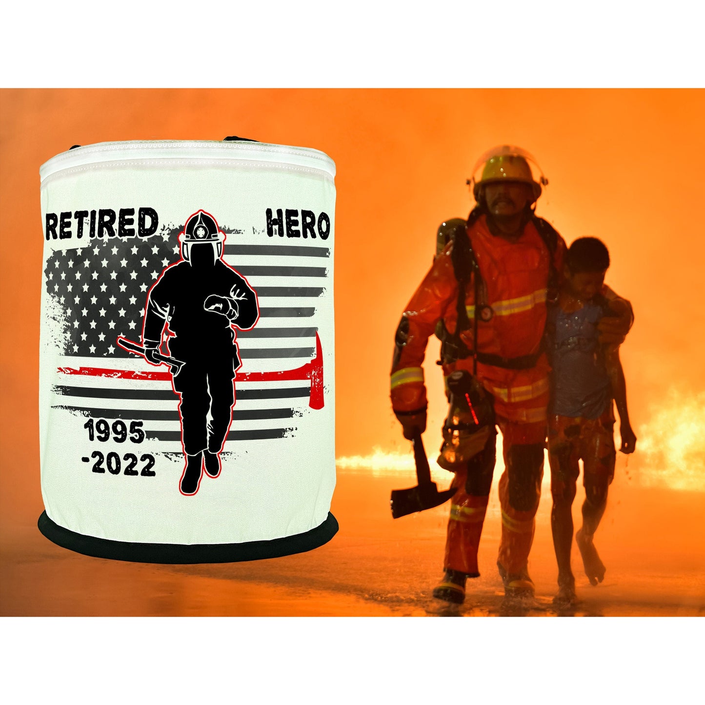 Thin Red Line Firefighter LED Lantern
