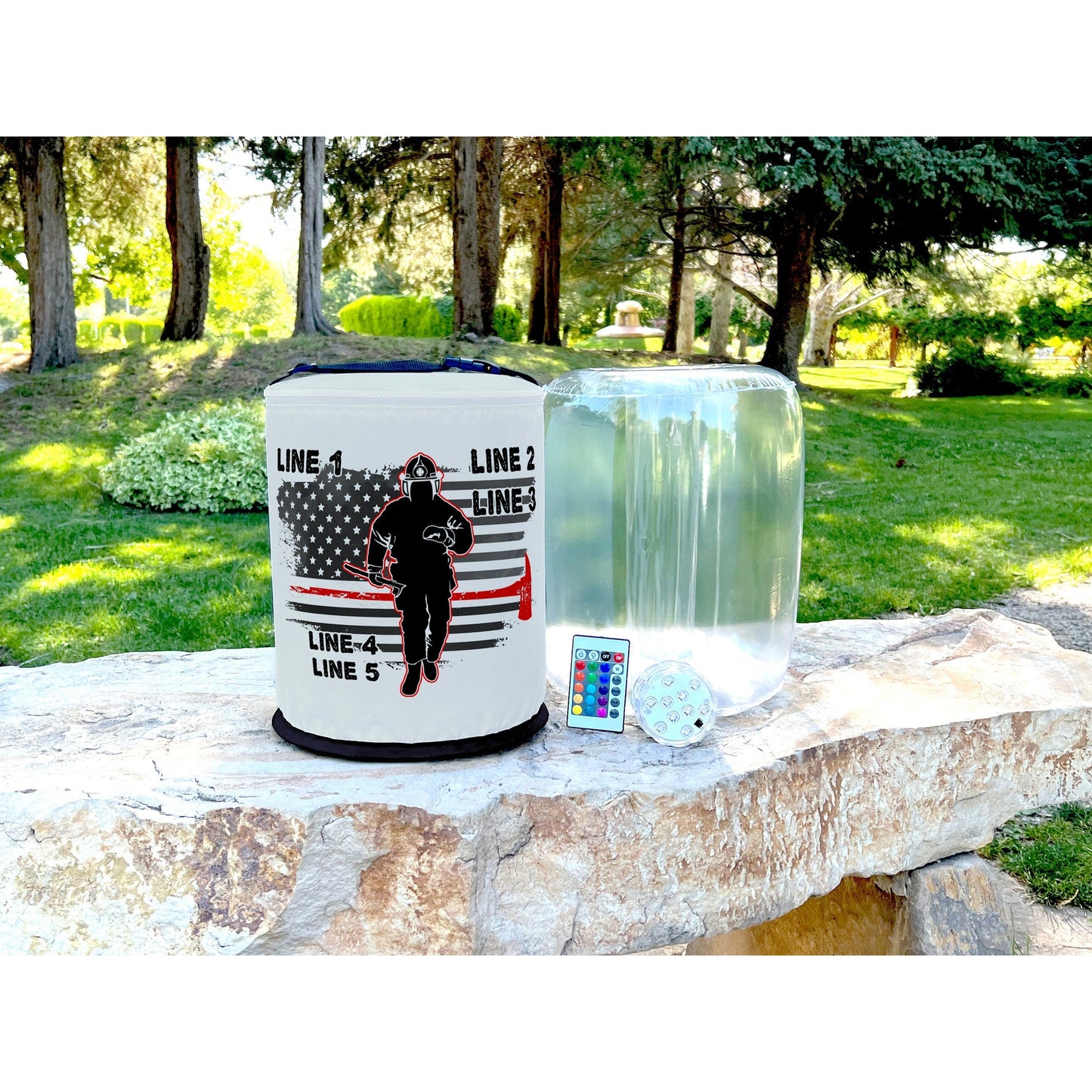 Thin Red Line Firefighter LED Lantern