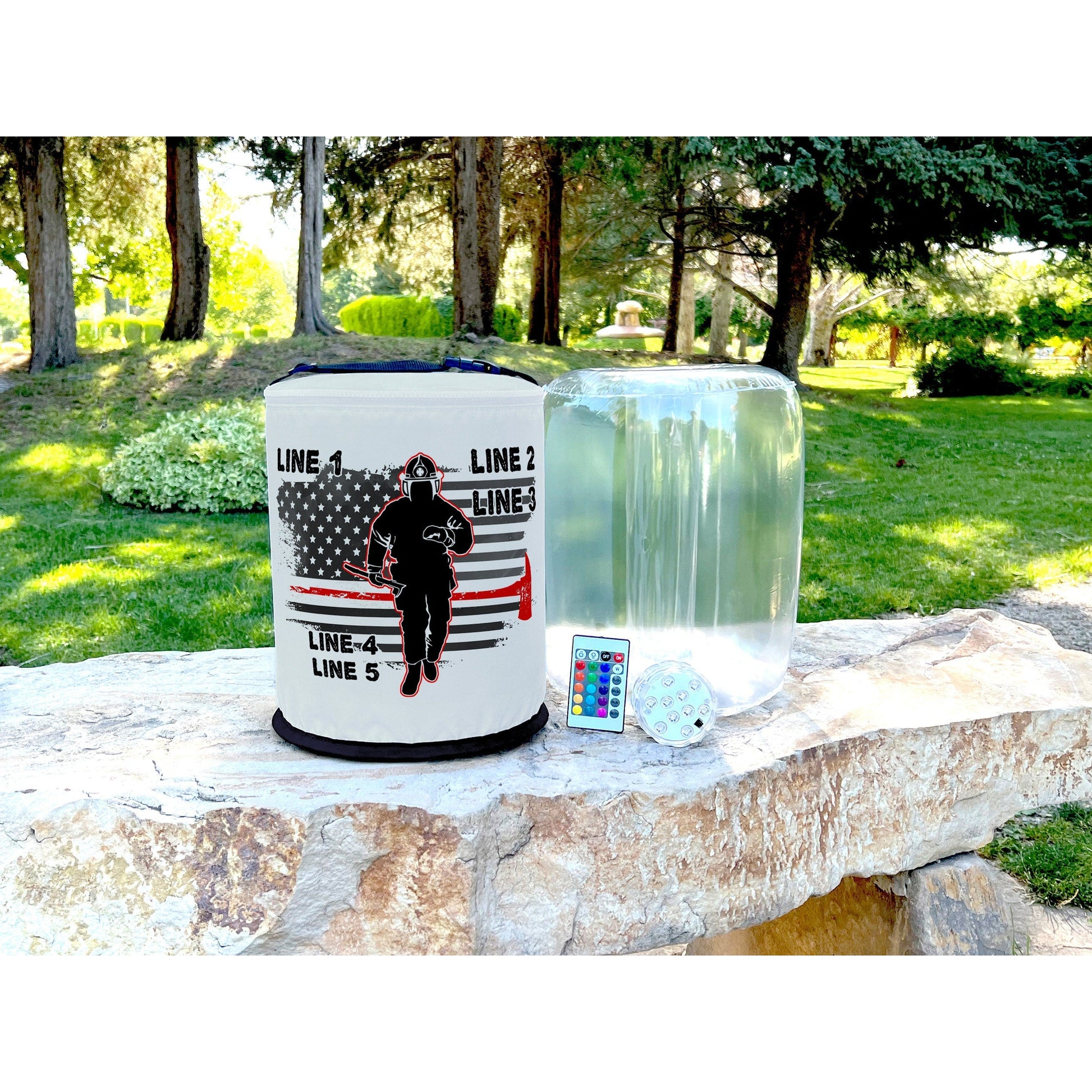 Thin Red Line Firefighter LED Lantern