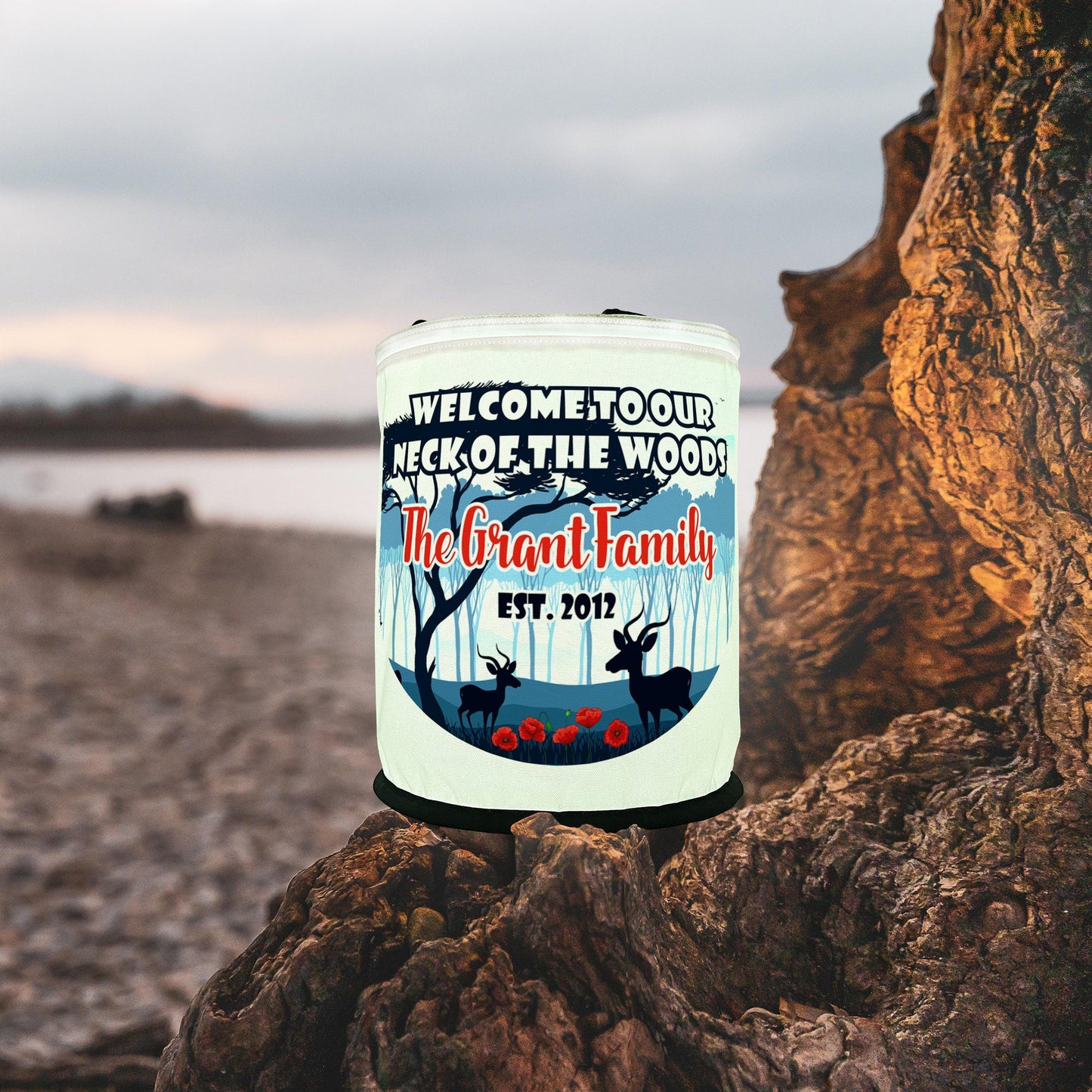 Welcome to Our Neck of the Woods LED Lantern