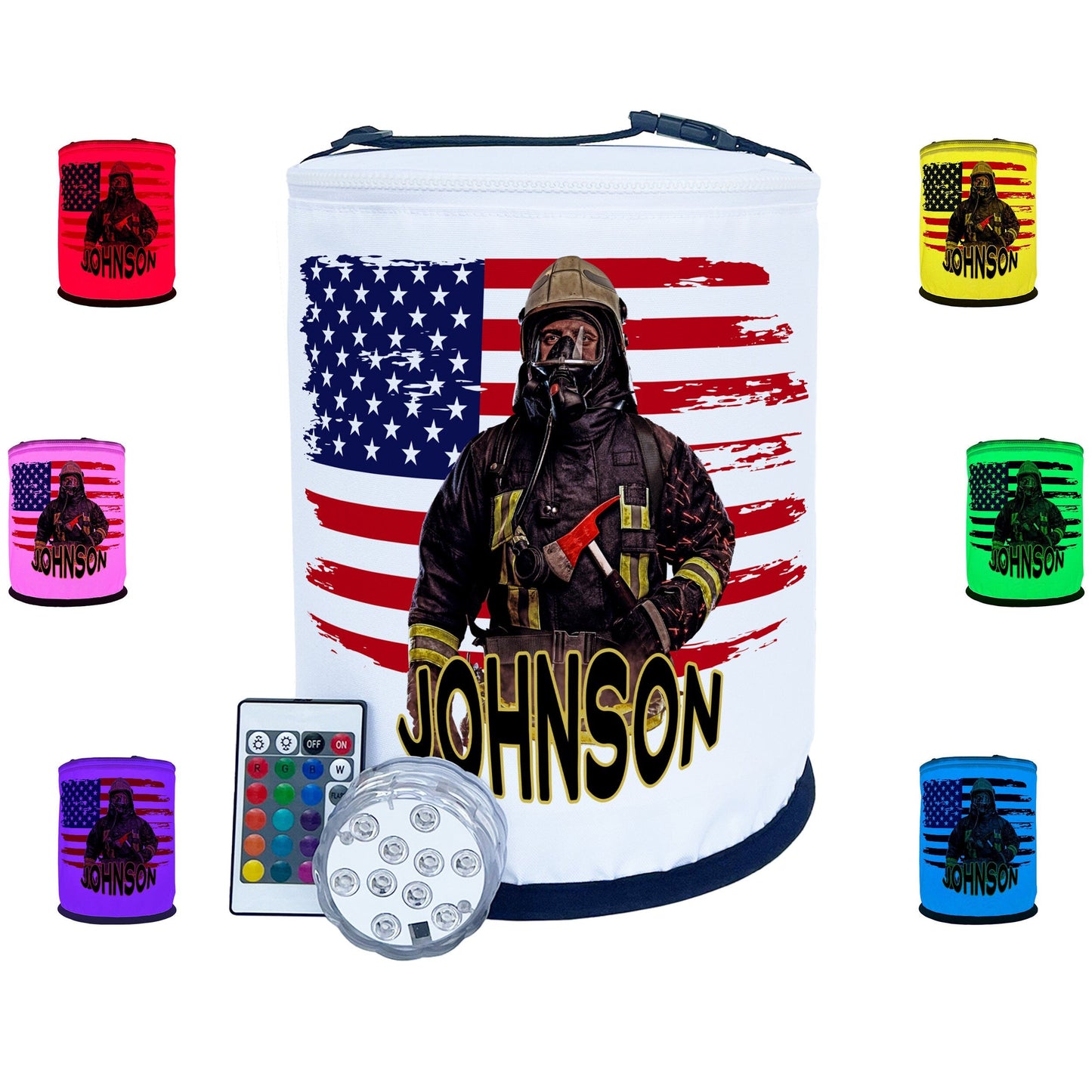 Firefighter Color Changing LED Decoration