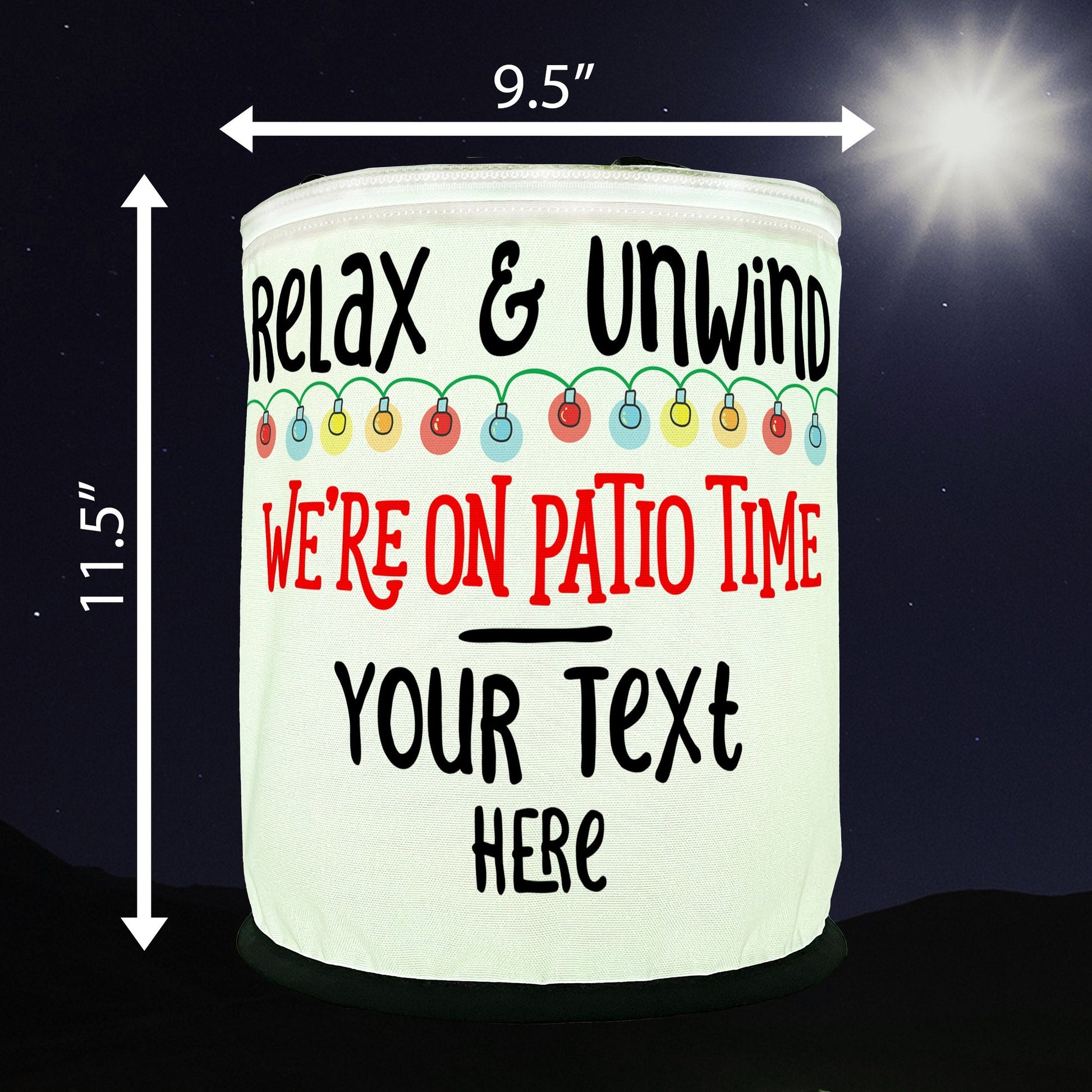 Relax & Unwind We're on Patio Time LED Party Decoration