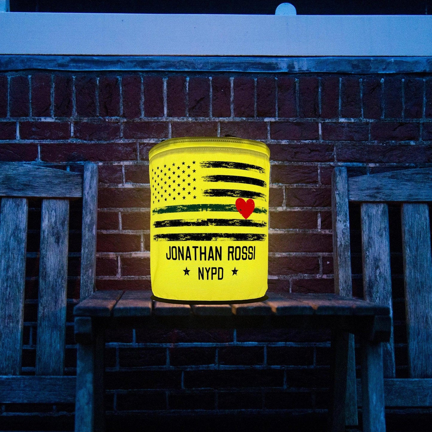 Thin Blue Line Police Officer - Indoor or Outdoor LED Party Decoration