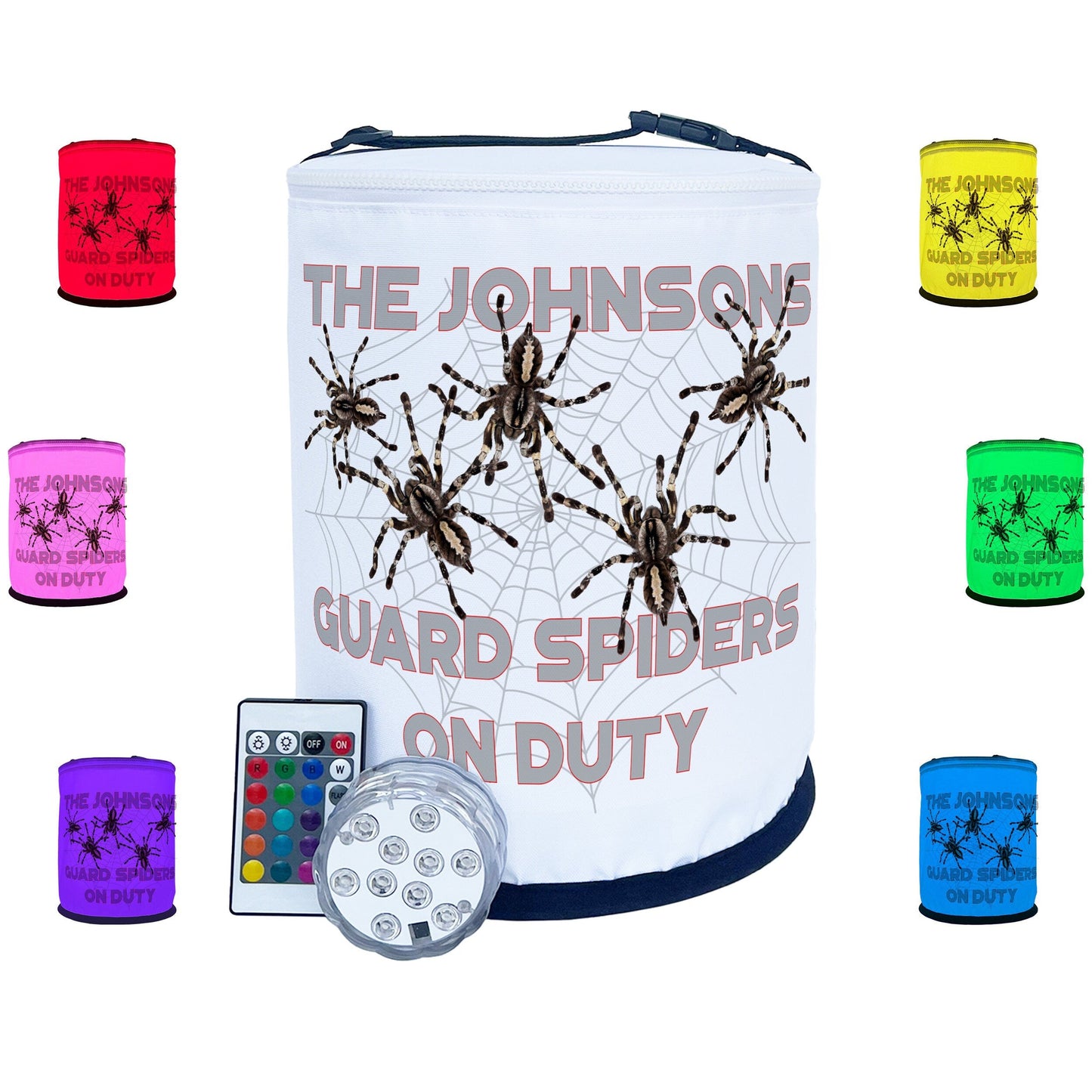 Guard Spiders On Duty LED Halloween Decoration