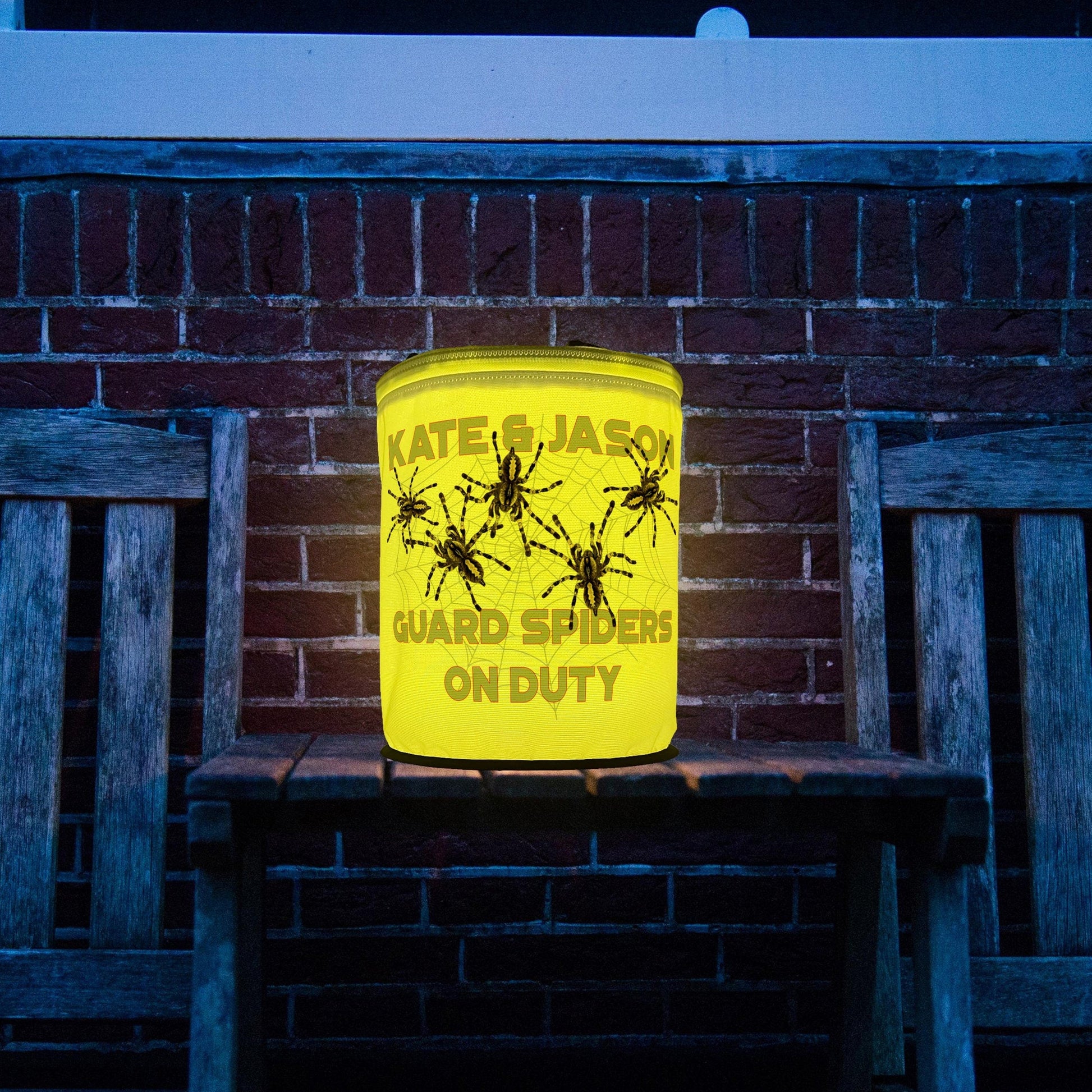 Guard Spiders On Duty LED Halloween Decoration