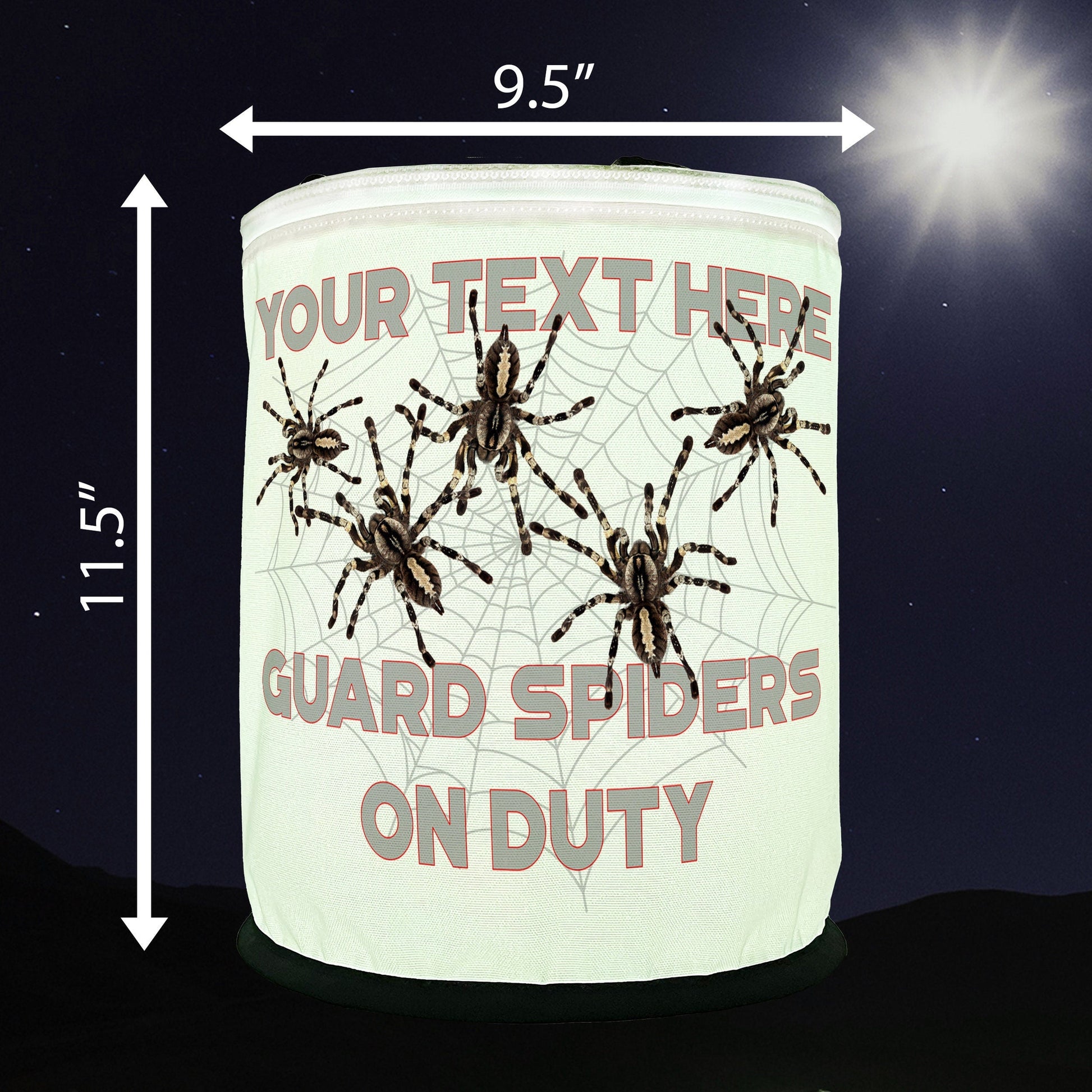 Guard Spiders On Duty LED Halloween Decoration
