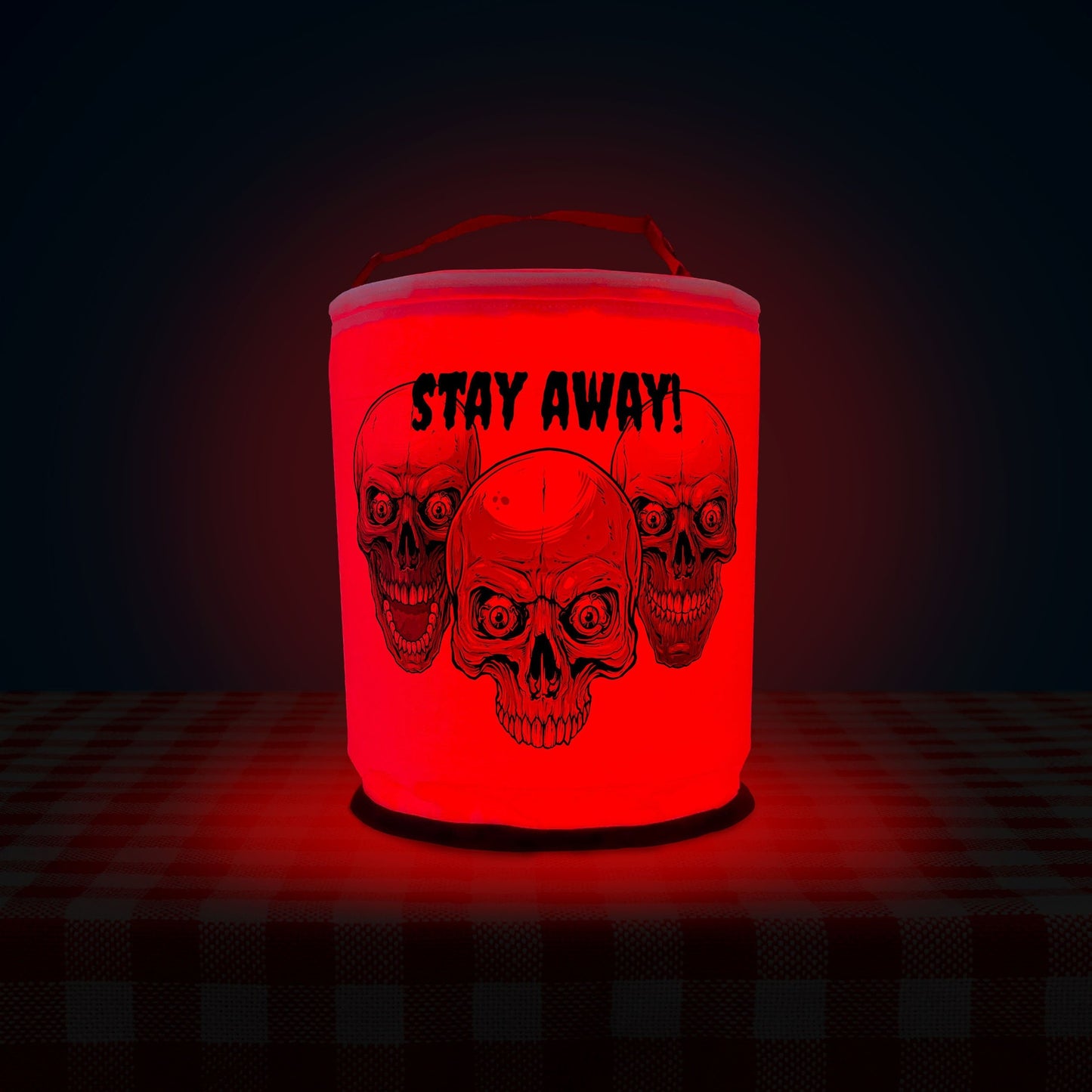 Three Skulls Color Changing LED Halloween Decoration