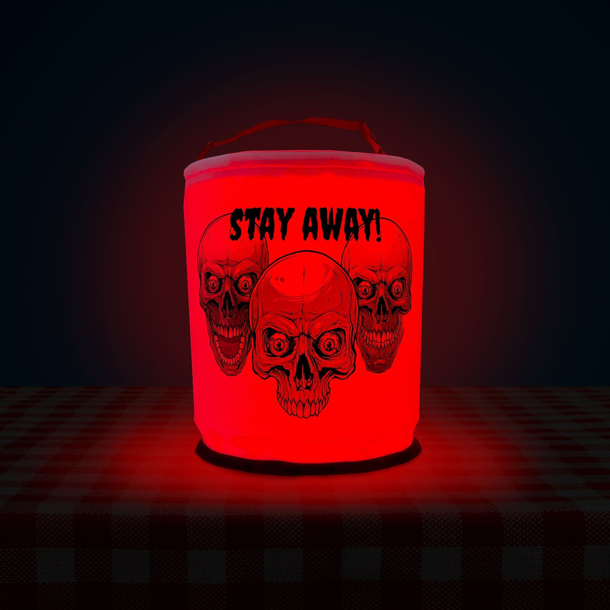 Three Skulls Color Changing LED Halloween Decoration
