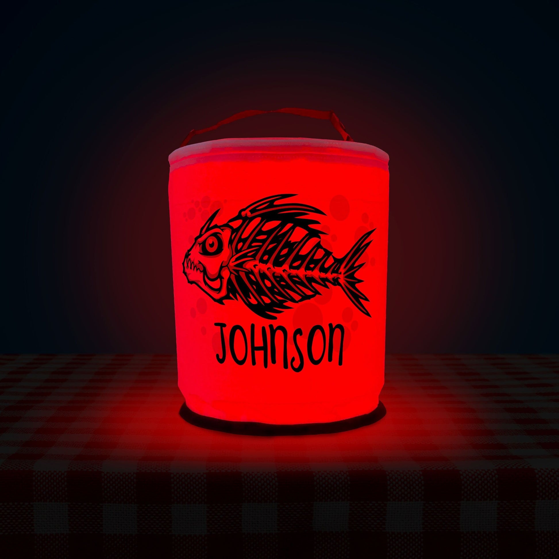 Fish Skeleton Color Changing LED Halloween Party Lantern