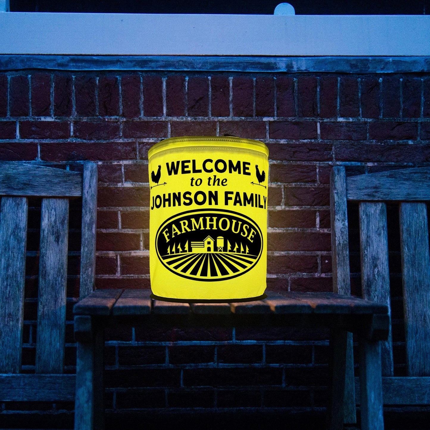 Welcome to the Family Farmhouse LED Lantern