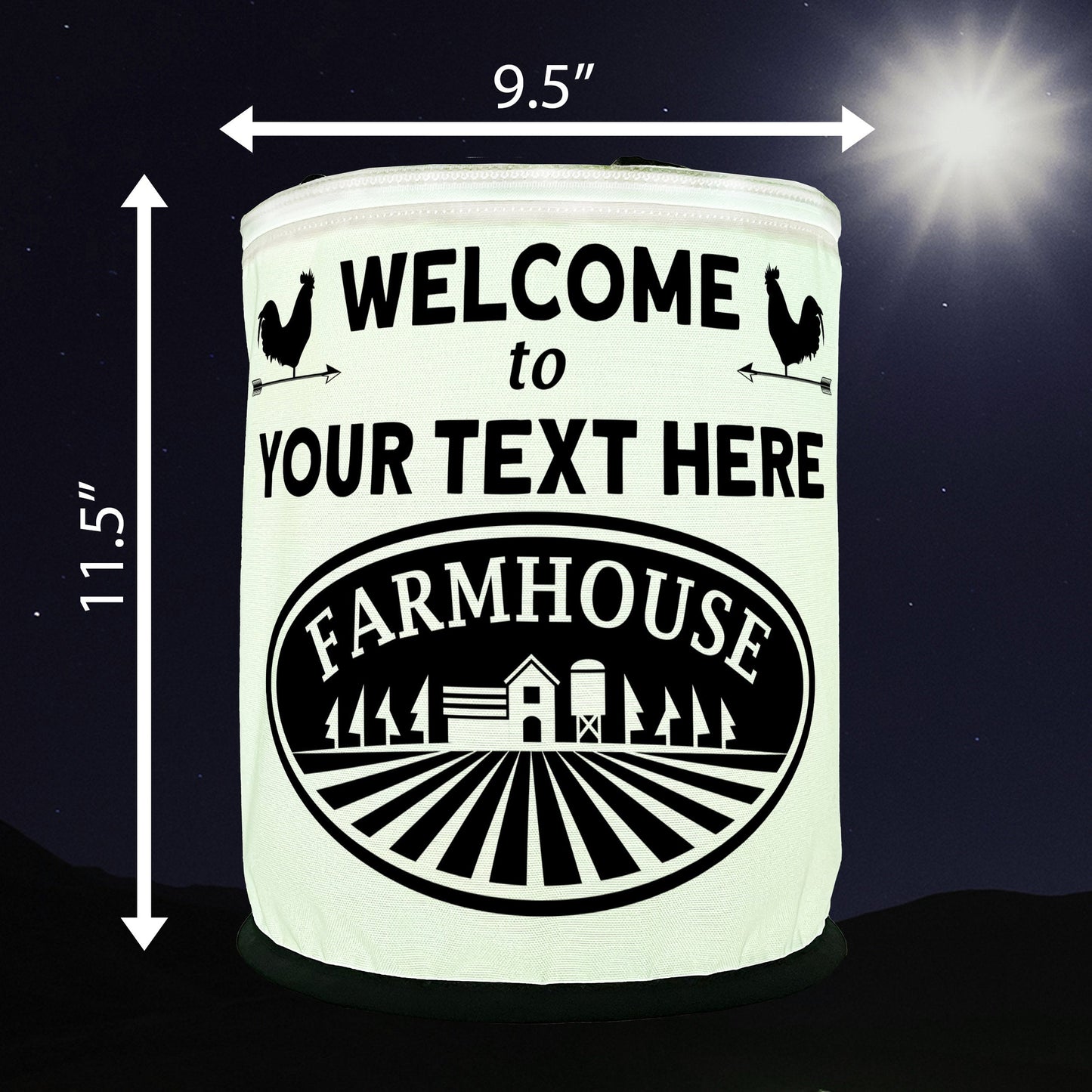 Welcome to the Family Farmhouse LED Lantern