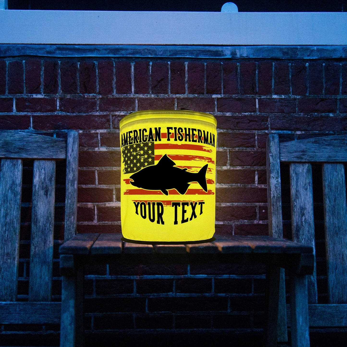 American Fisherman US Flag Color Changing LED Party Lantern