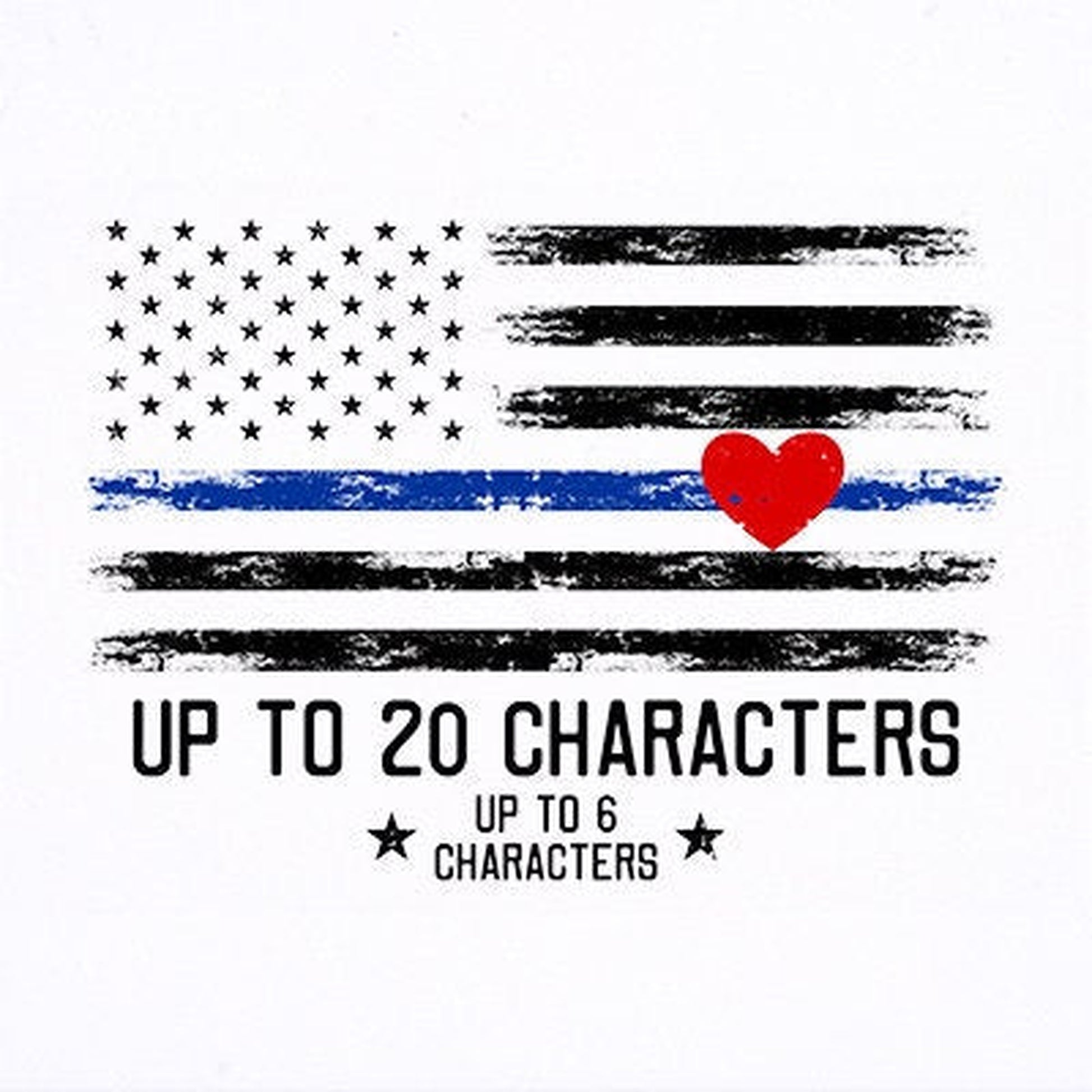 Thin Blue Line Police Officer - Indoor or Outdoor LED Party Decoration